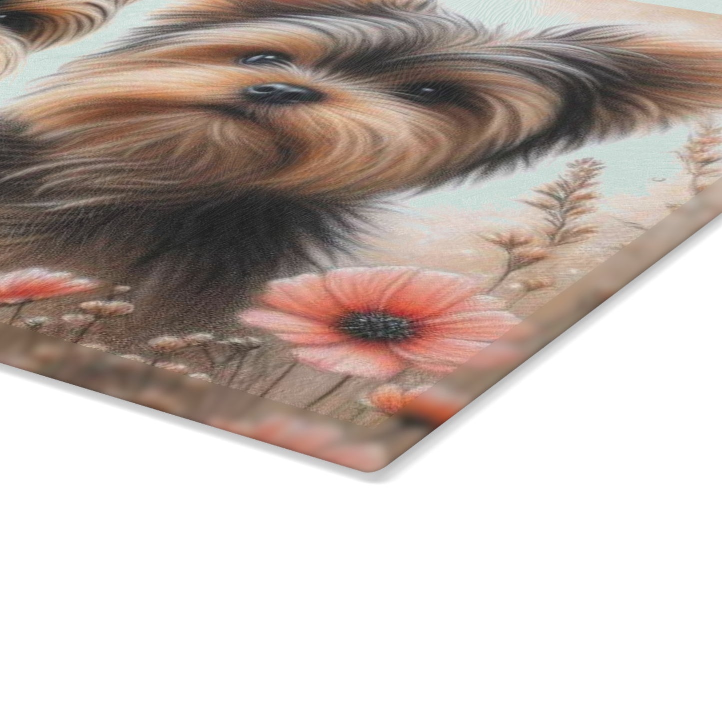 Tabla de cortar de Yorkshire Terrier, Yorkshire Terrier, Chewbacca, regalo para amantes de los perros, vidrio templado, regalo de inauguración de la casa, regalo de chef, tabla de charcutería, regalo único.