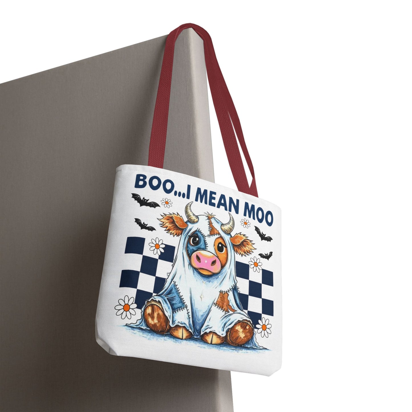 ๐ฎ Boo... I Mean Moo Cow Halloween Tote Bag โ Spooky Cute Farmhouse Fun ๐ป๐