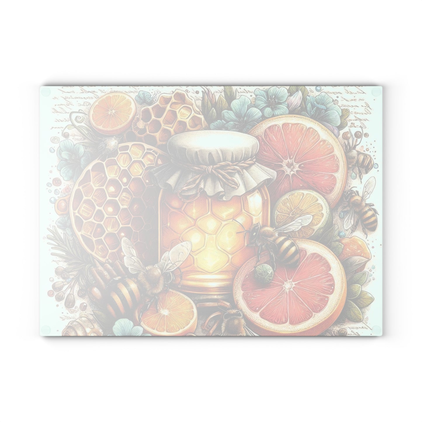 Tabla de cortar con forma de abeja, regalo de cocina, tabla inspirada en la naturaleza, tabla de vidrio templado, regalo para amantes de las abejas, cocina de granja, tabla de cortar rústica