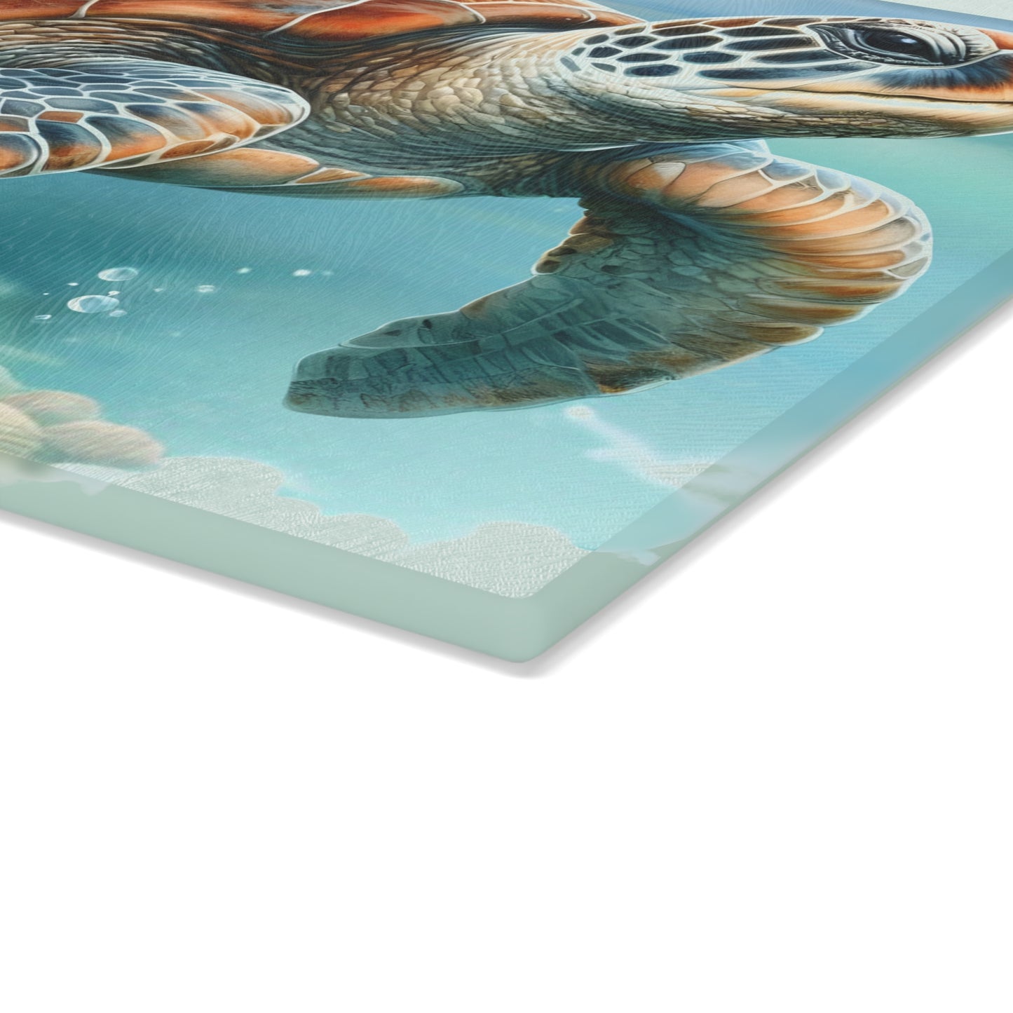 Tabla de cortar Sea Turtle Ocean Drift: un toque submarino para tu cocina