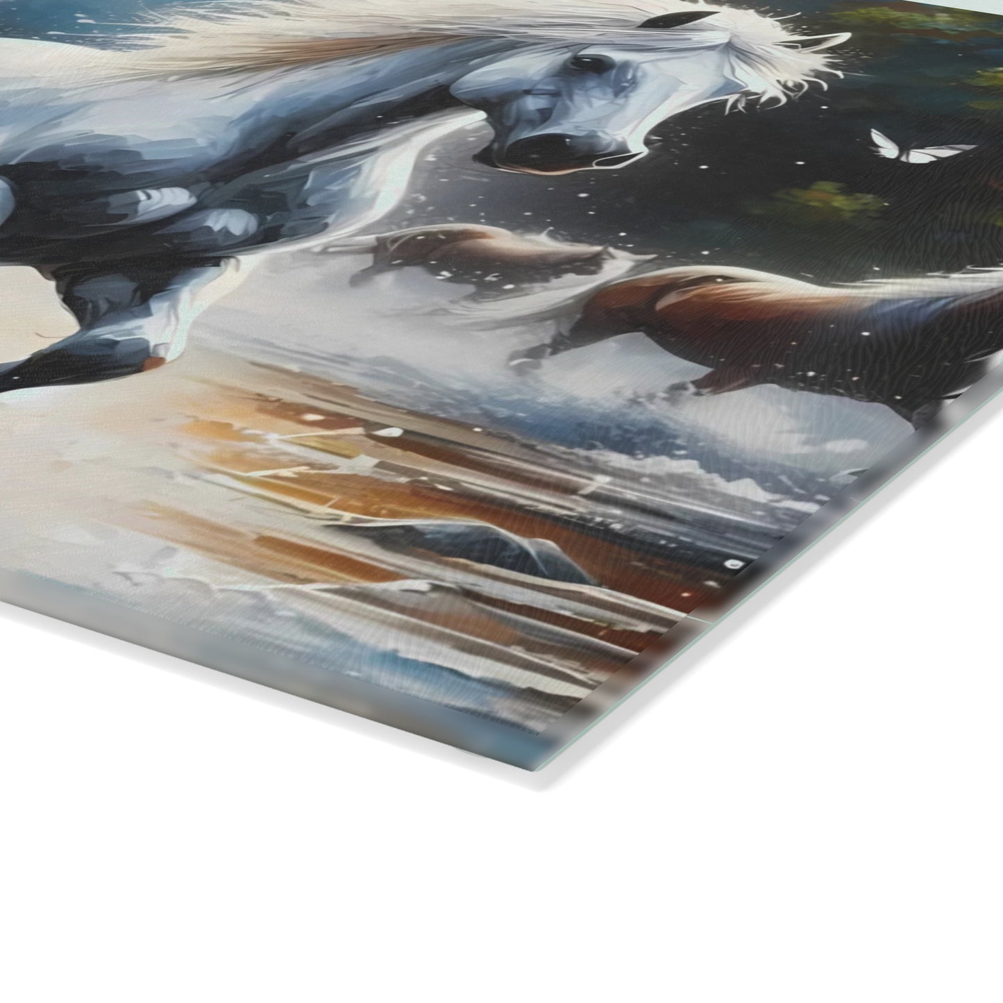 🐎 Wild Horses Cutting Board – Untamed Beauty for Your Rustic Kitchen