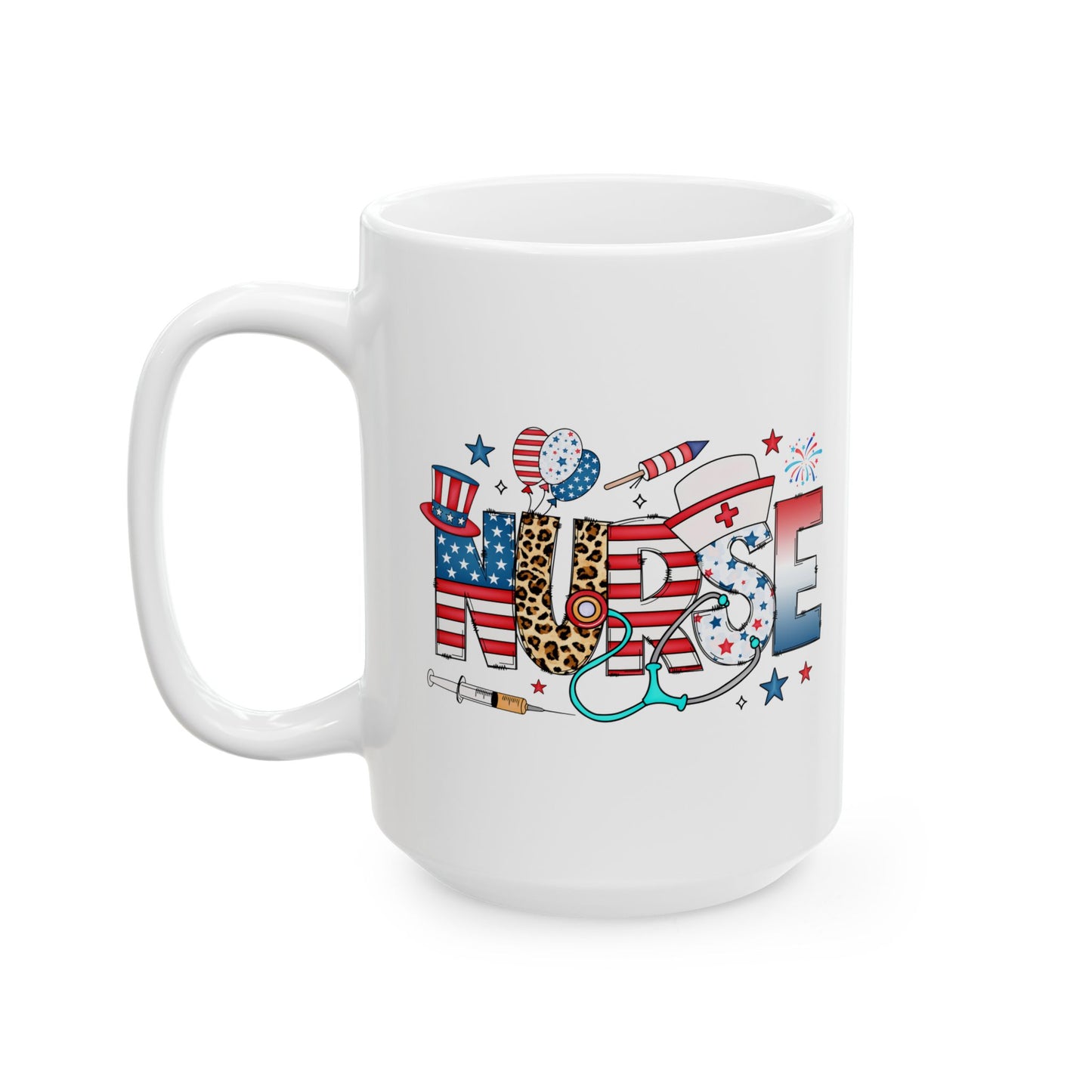 Taza de Enfermera Estadounidense de EE. UU.: ¡Un homenaje patriótico a nuestros héroes de la salud! 🩺