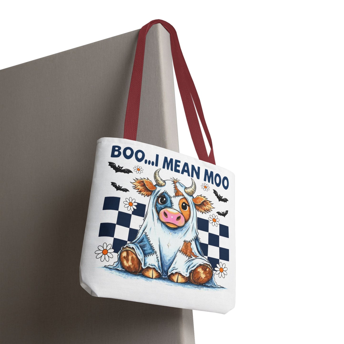 ๐ฎ Boo... I Mean Moo Cow Halloween Tote Bag โ Spooky Cute Farmhouse Fun ๐ป๐