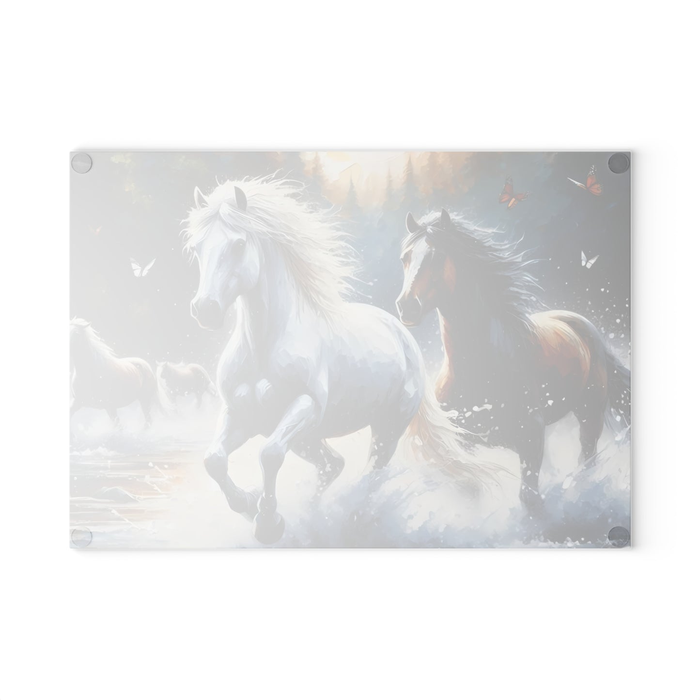 🐎 Wild Horses Cutting Board – Untamed Beauty for Your Rustic Kitchen