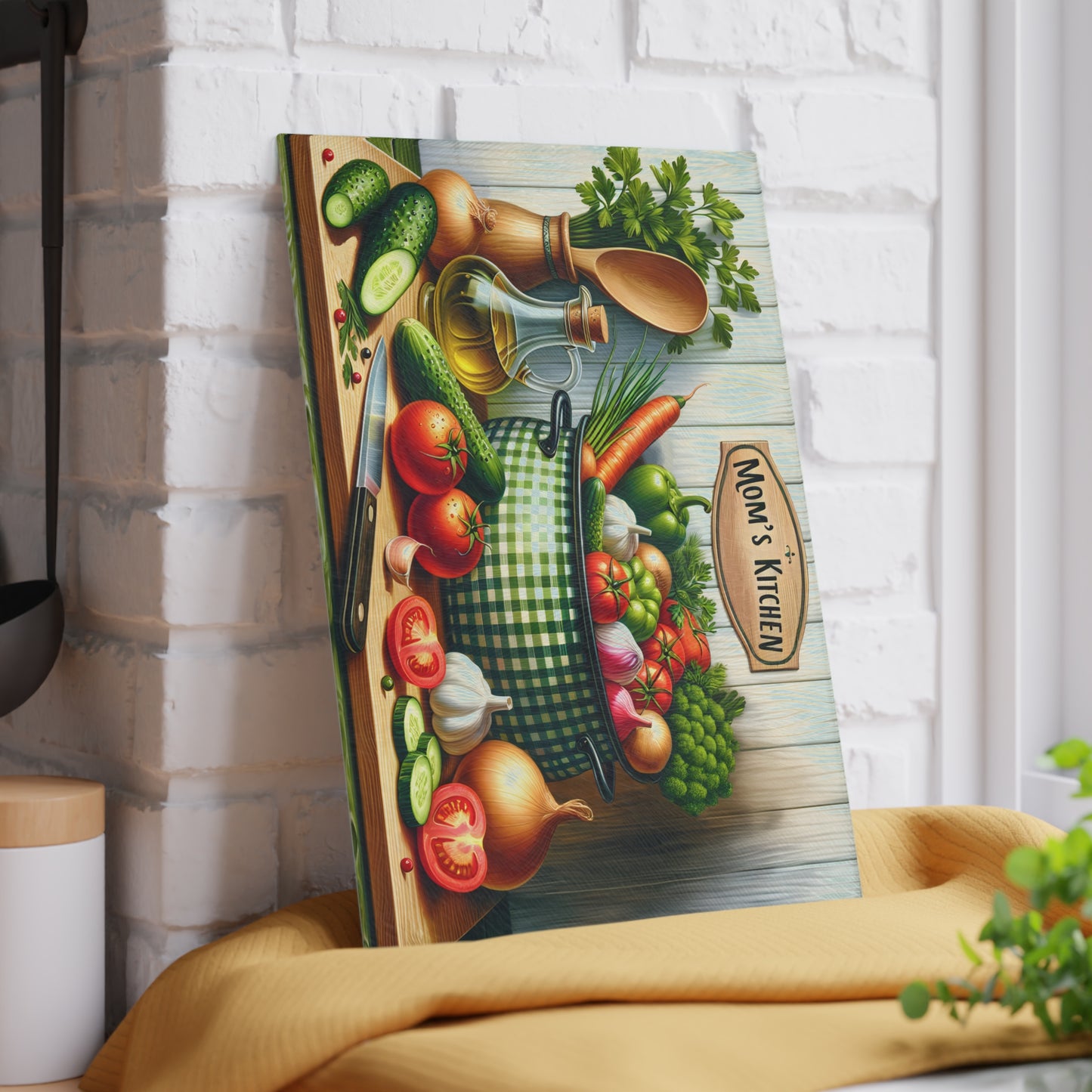 Tabla de cortar verduras del huerto de mamá: un encanto hogareño y saludable