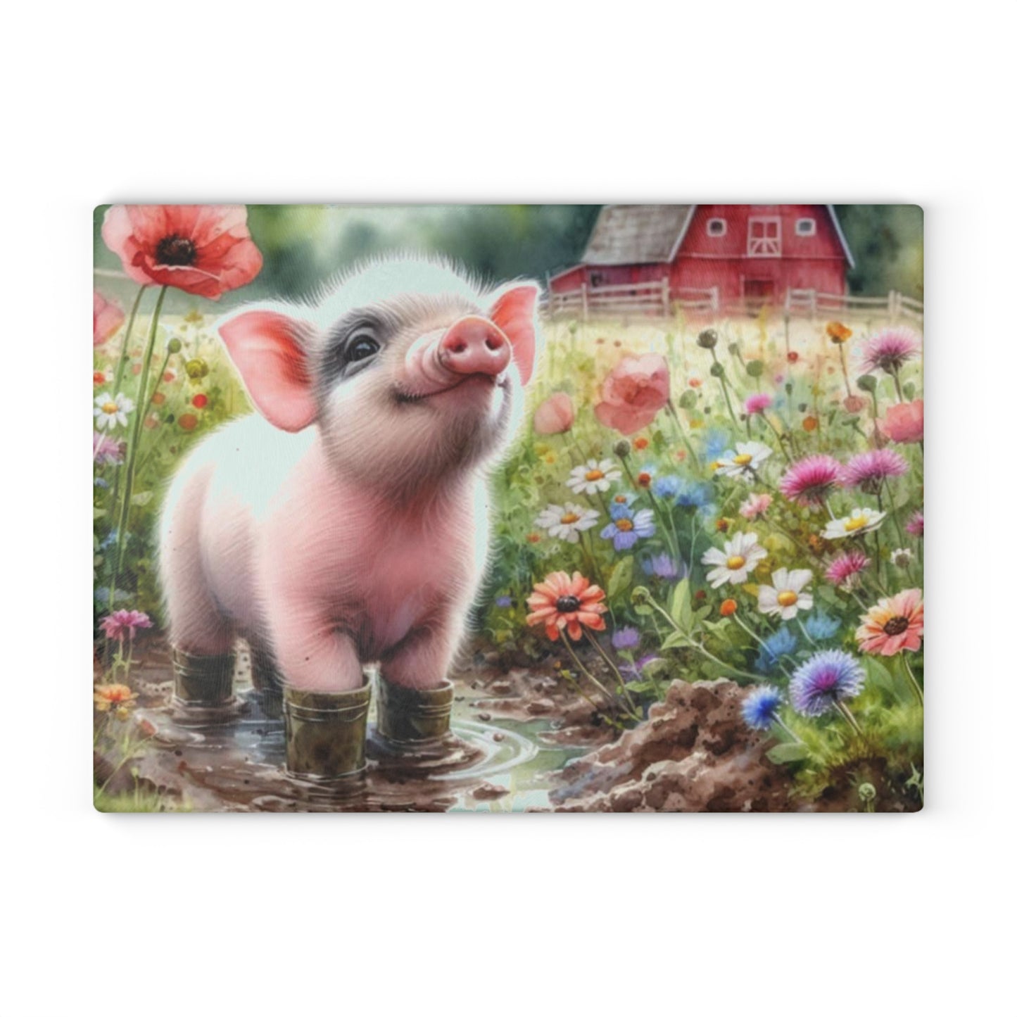 🐷 Farm Piglet Cutting Board – Country Charm for Your Kitchen 🐷