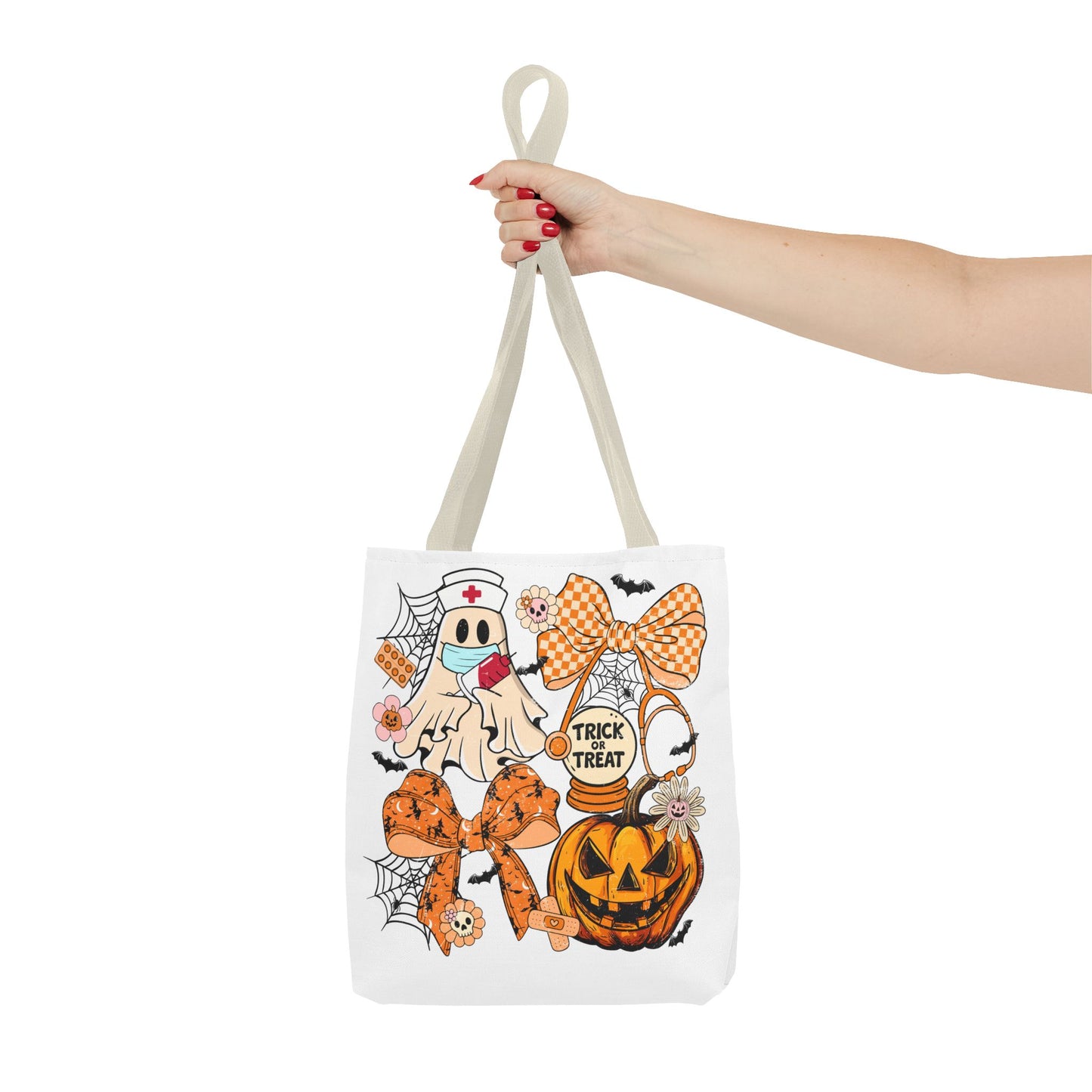 ๐ฉบ Nurse Ghost Tote Bag โ Spooky Season Meets Healthcare Heroes ๐ป๐