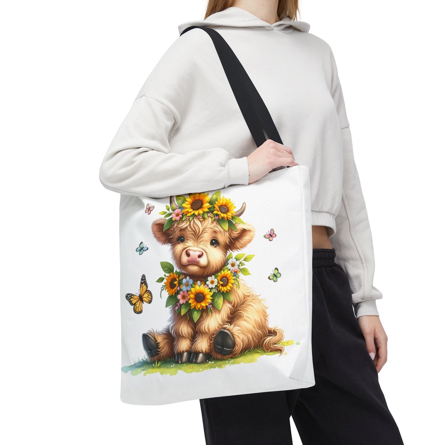 Bolsa de mano de vaca de las Tierras Altas, diseño de vaca bonito y elegante para amantes de los animales, perfecta para ir de compras, uso diario, regalo para entusiastas de las vacas y granjeros.