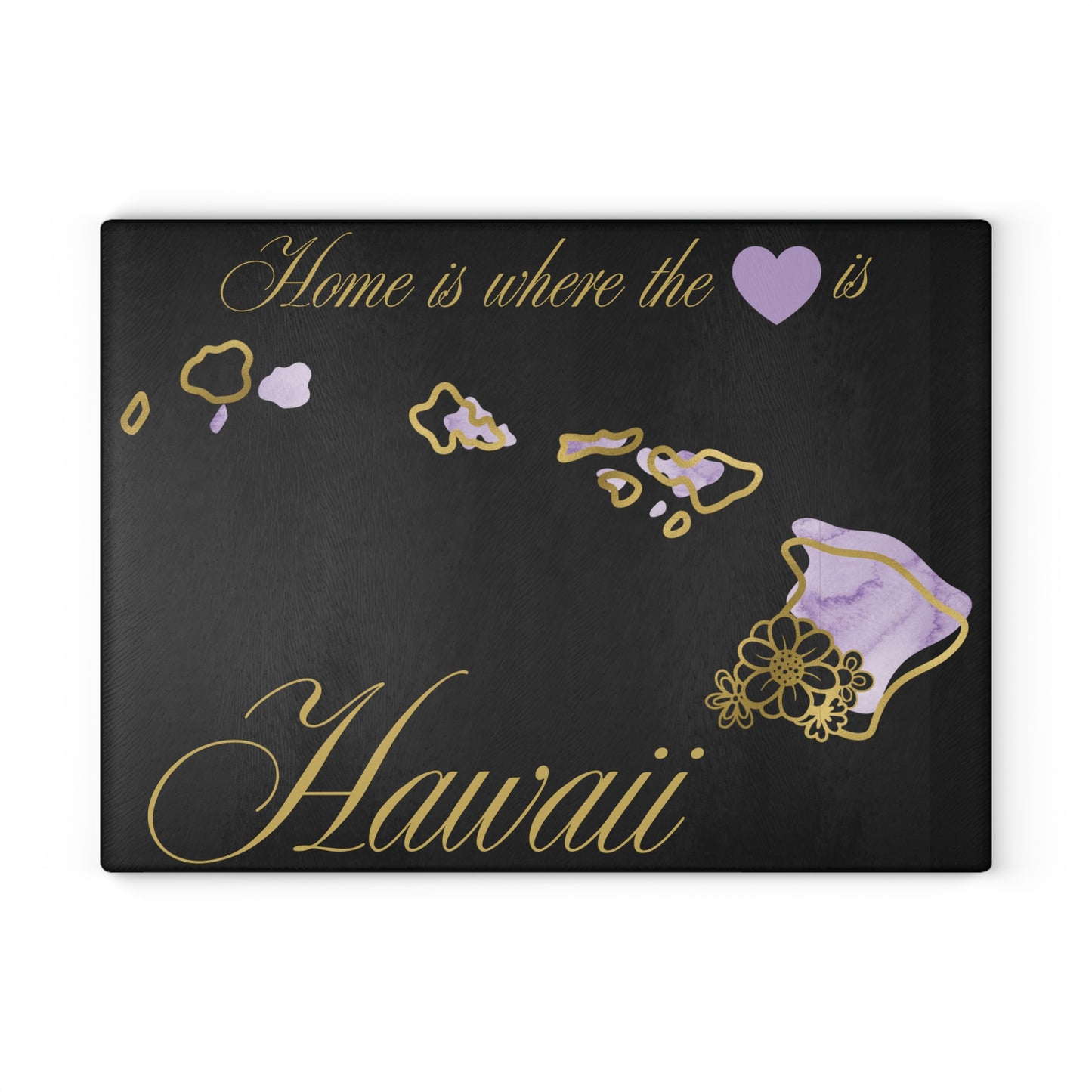 💜 Hawaii State Cutting Board – Island Beauty with a Tropical Heart