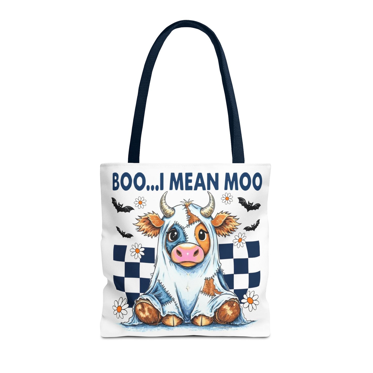 ๐ฎ Boo... I Mean Moo Cow Halloween Tote Bag โ Spooky Cute Farmhouse Fun ๐ป๐