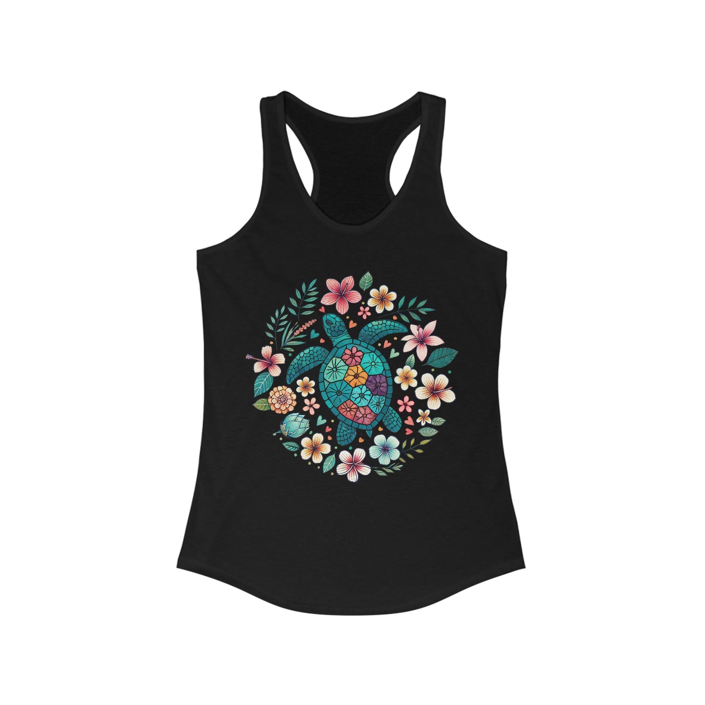 🐢🌊 Serenidad de tortuga marina: camiseta de tirantes con vibraciones pacíficas del océano