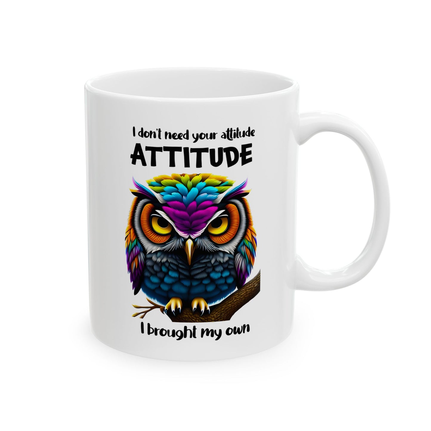 🦉 Búho colorido: taza de café vibrante para amantes de la naturaleza y noctámbulos 🌟