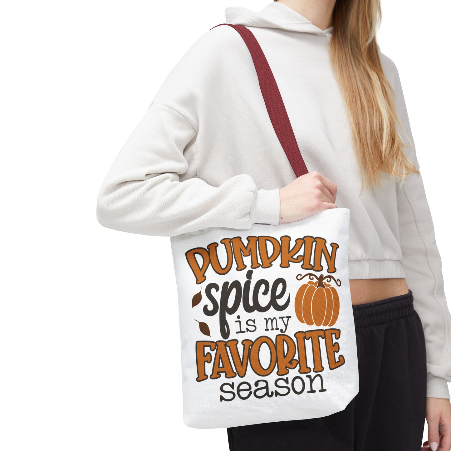 ๐ Pumpkin Spice Is My Favorite Season Tote Bag โ Fall Vibes You Can Carry ๐๐