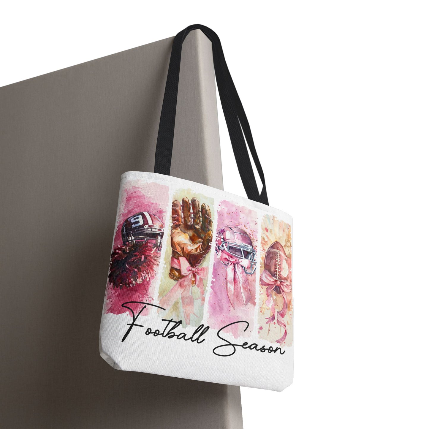 🏈 Game Day Pink Awareness Tote Bag – Sporty Style with a Purpose 🎀👜