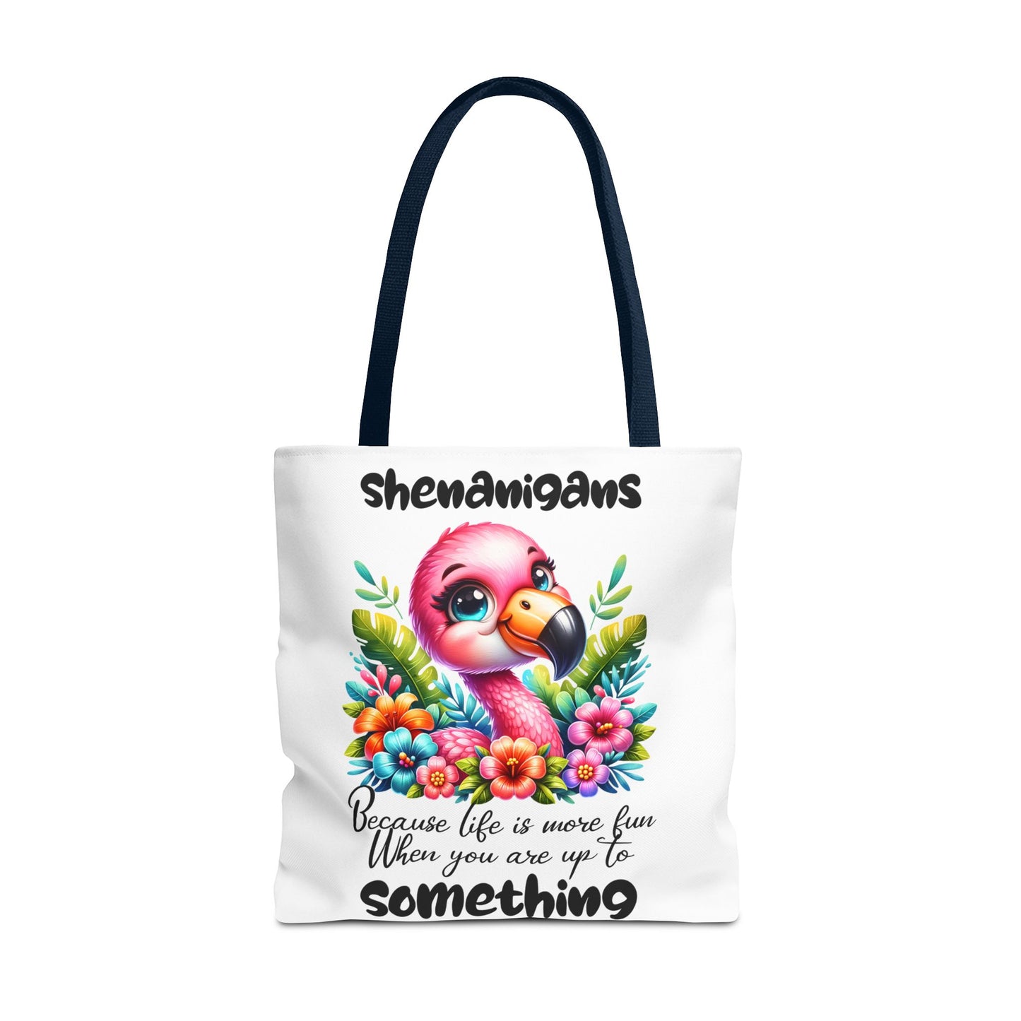 🌸 Flamingo & Floral Bliss – Bolso tote vibrante y divertido 🌺