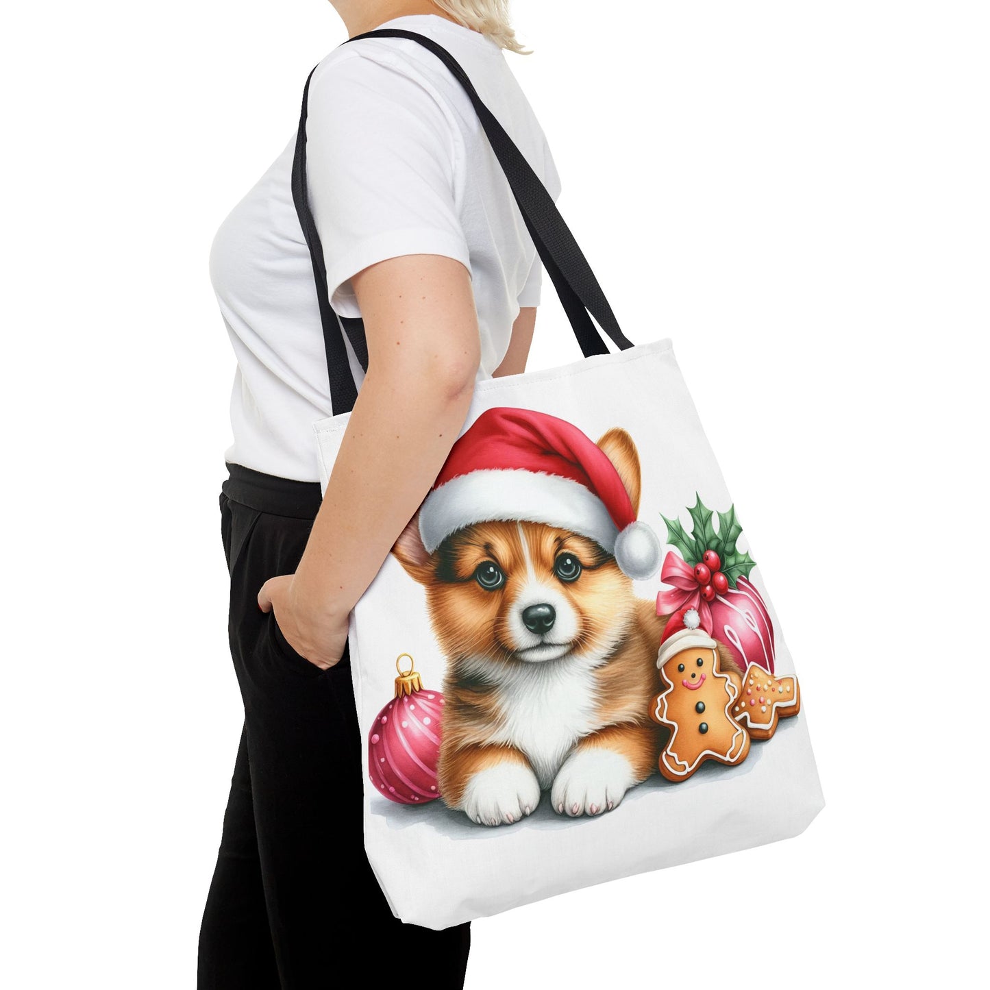 🎄 Corgi Christmas Cookie Tote – Sweet Holiday Charm for Dog Lovers 🐾
