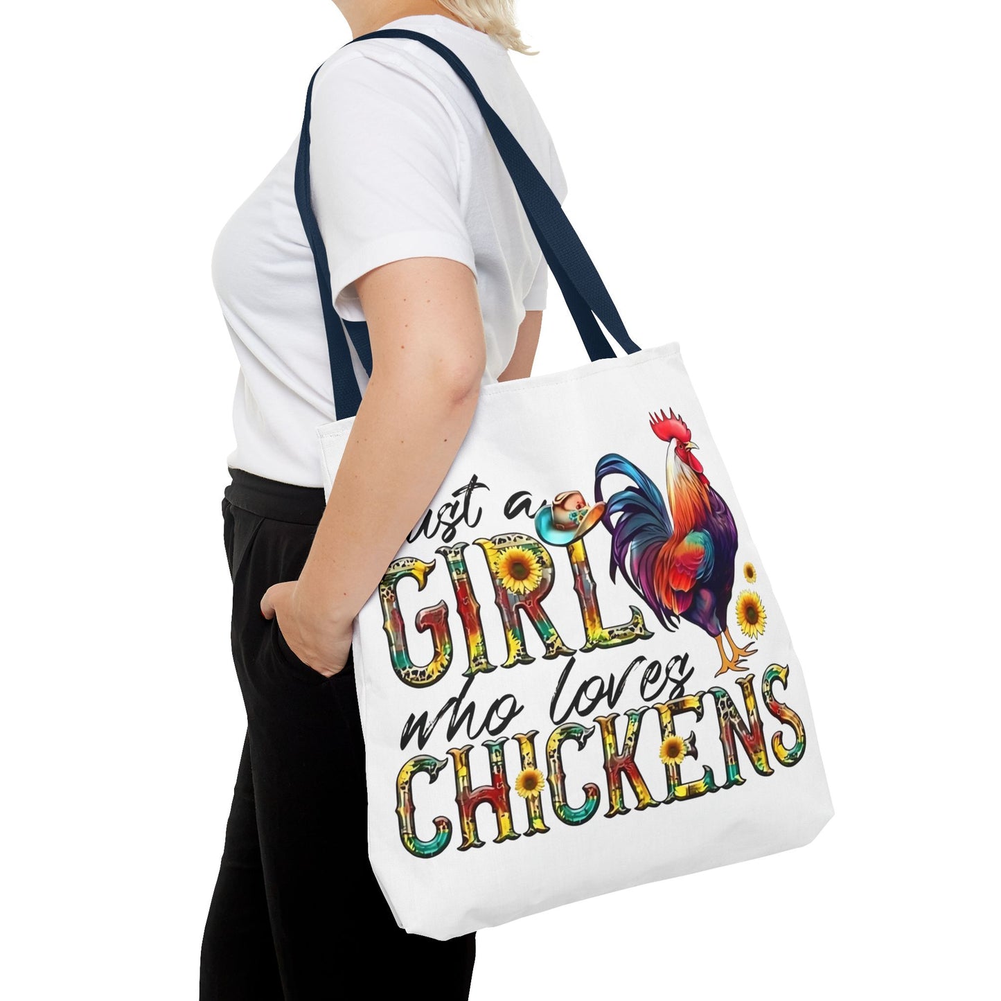 🐔 Solo una chica que ama las gallinas: Bolsa de tela estilo granja para amantes de las gallinas