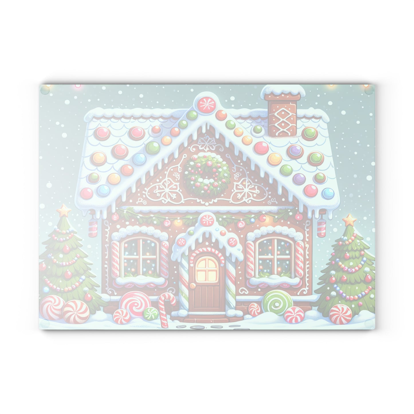 🏠 Gingerbread House Cutting Board – Sweet Holiday Charm for Your Kitchen