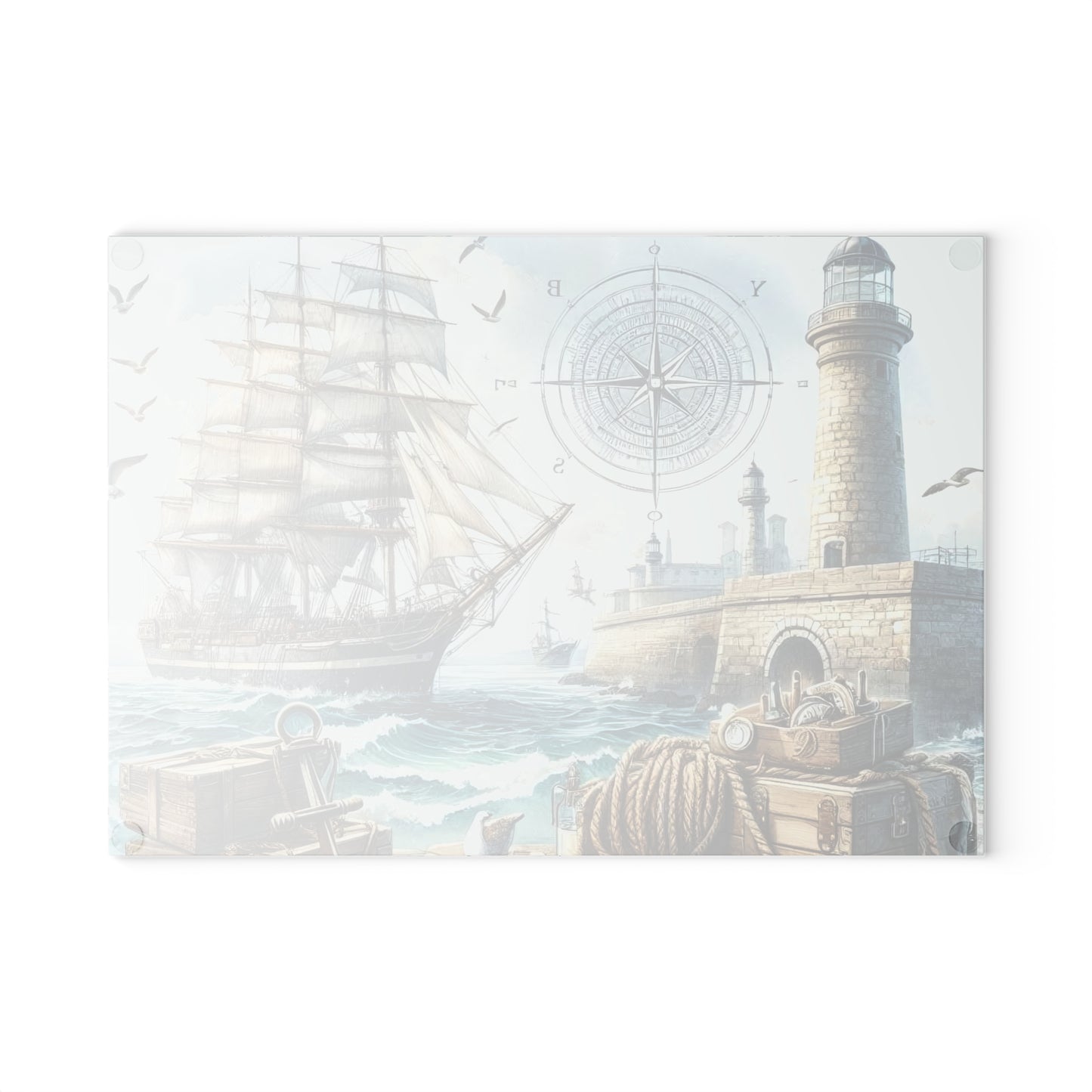 Tabla de cortar náutica, Decoración de cocina costera, Regalo para casa de playa, Decoración con temática oceánica, Elementos esenciales para casa de playa, Decoración inspirada en el océano, Regalo de playa único