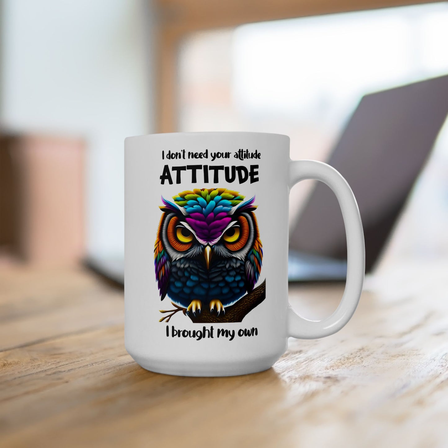 🦉 Búho colorido: taza de café vibrante para amantes de la naturaleza y noctámbulos 🌟