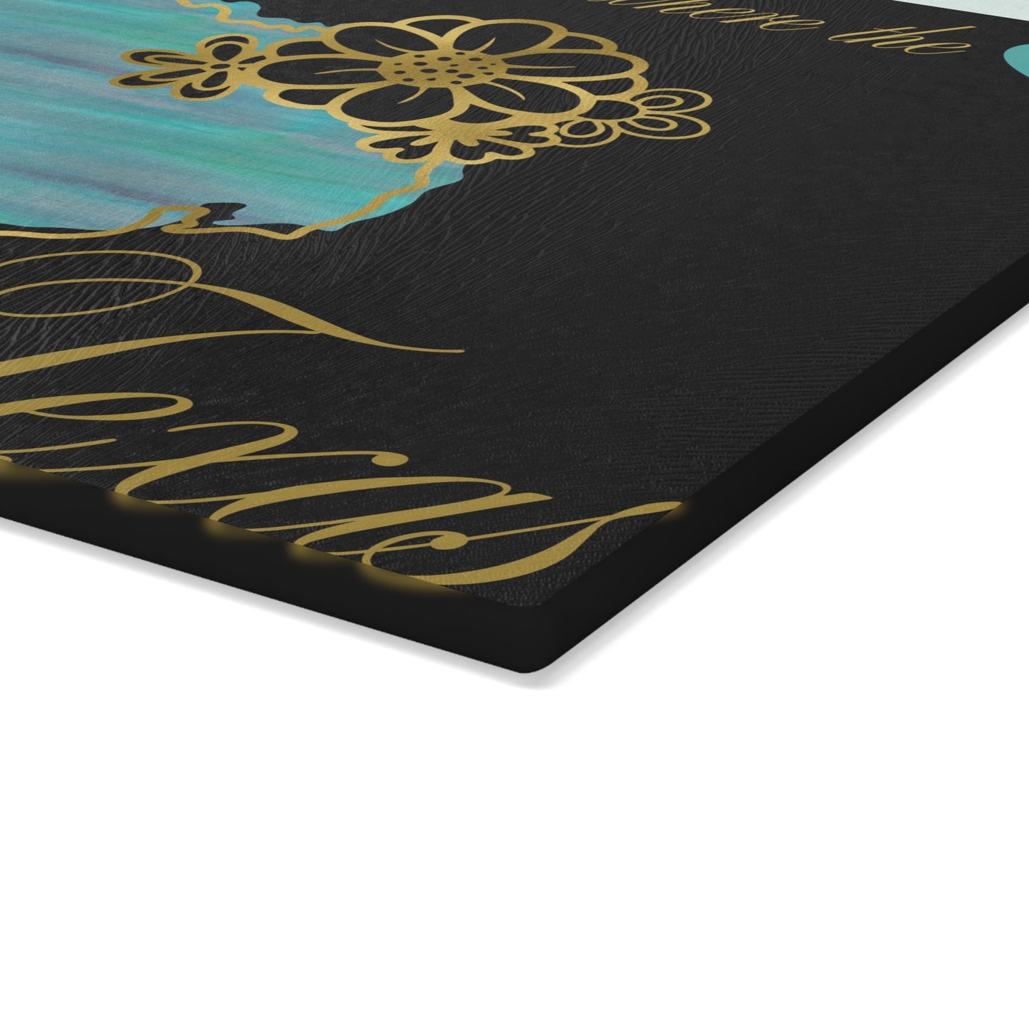 🟡 Texas Pride Floral Cutting Board – Rustic Southern Charm for Your Kitchen 🌻