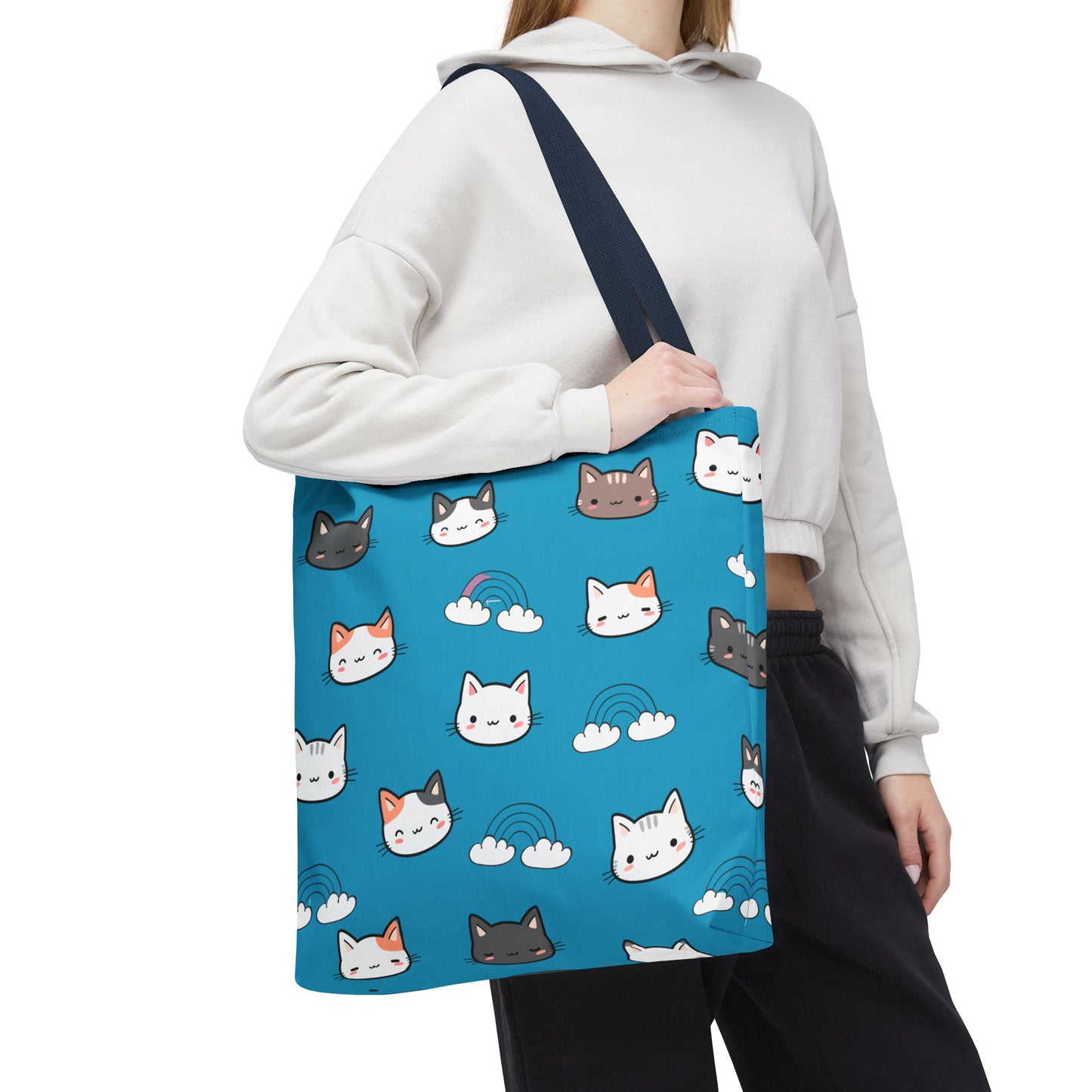 Bolsa de mano para gatos, regalo para amantes de los gatos, bolsa reutilizable, bolsa para mamá gata, ecológica, bolsa con estampado animal, diseño de gatito lindo, amante de las mascotas