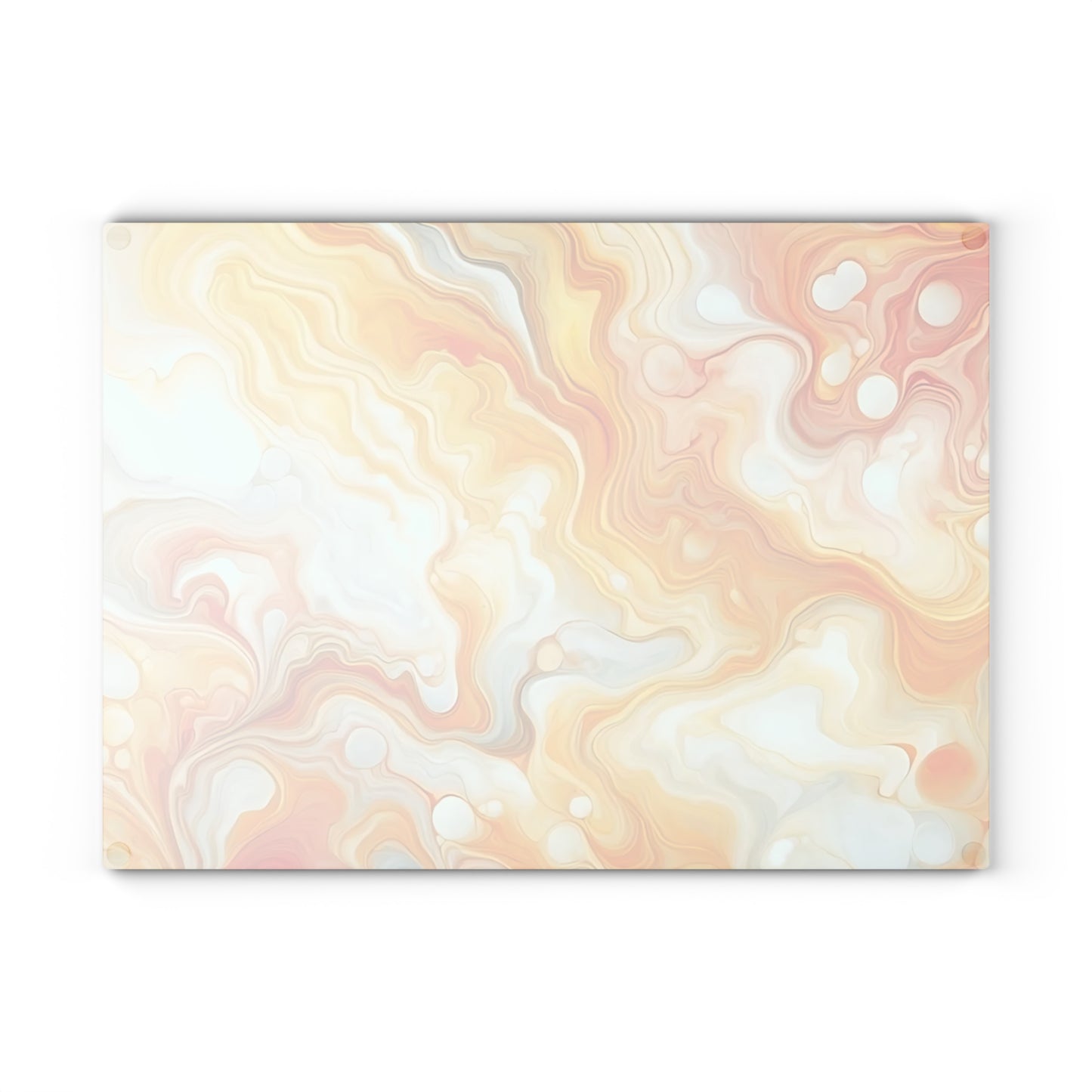 Tabla de cortar de vidrio templado con efecto mármol amarillo, gris y naranja: elegante decoración de cocina con aspecto de mármol, ideal para regalar y funcional.