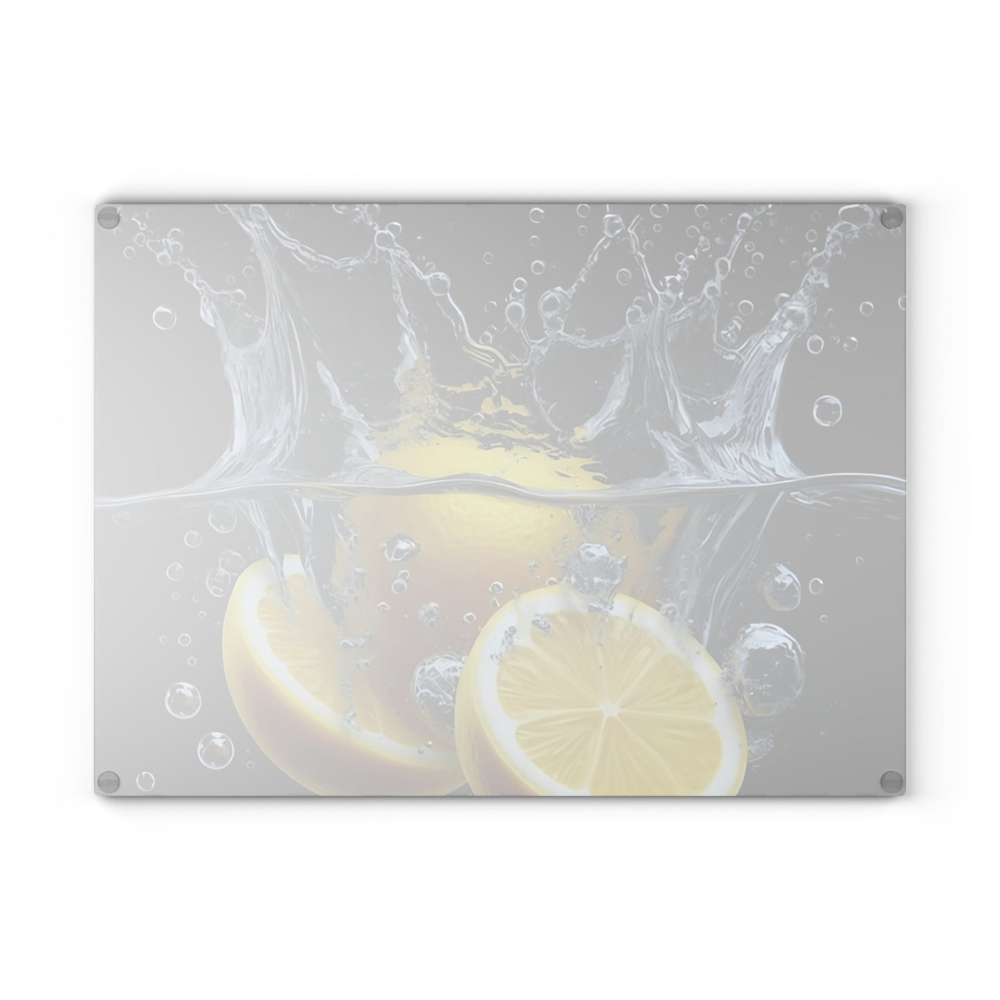 🍋 Lemon Splash Glass Cutting Board – Bright & Zesty Citrus Kitchen Style