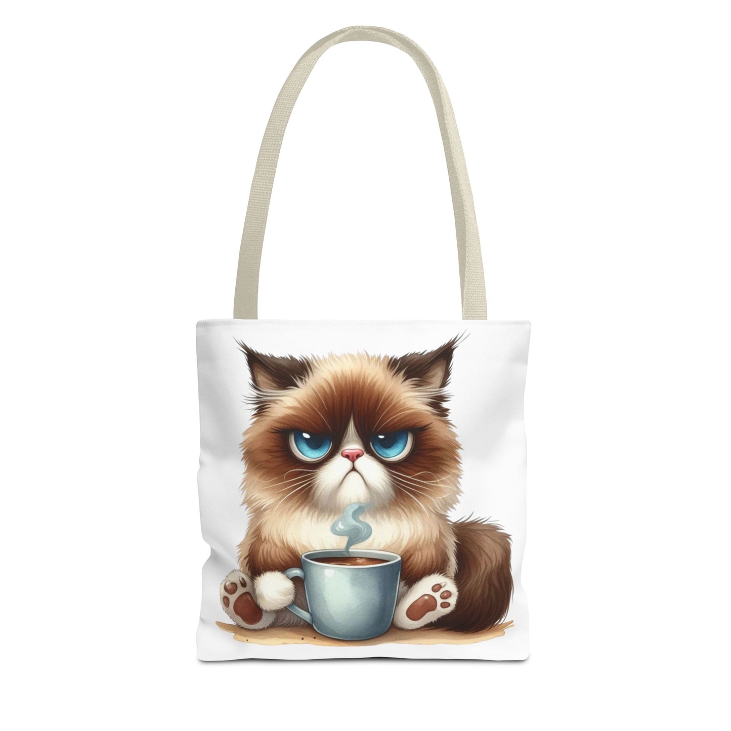 Bolsa de mano personalizada de Grumpy Cat con nombre personalizado: regalo divertido y sarcástico para amantes de los gatos. Bolsa única y práctica para uso diario. Bolsa de mano de Grumpy Cat: perfecta para amantes de los gatos y almas sarcásticas.