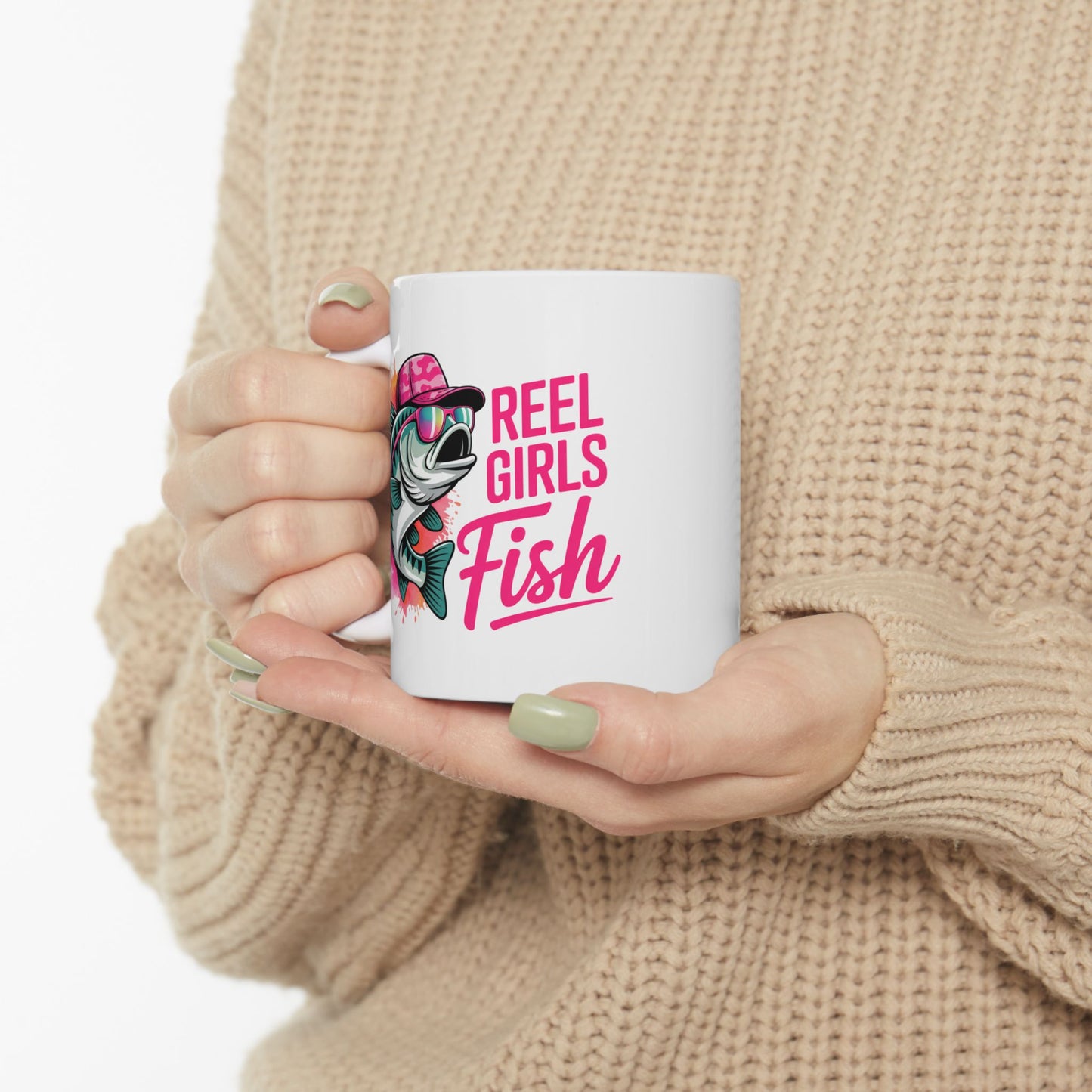 🎣 Reel Girls Fish Mug – Fierce, Fun & Full of Sass 💕🐟