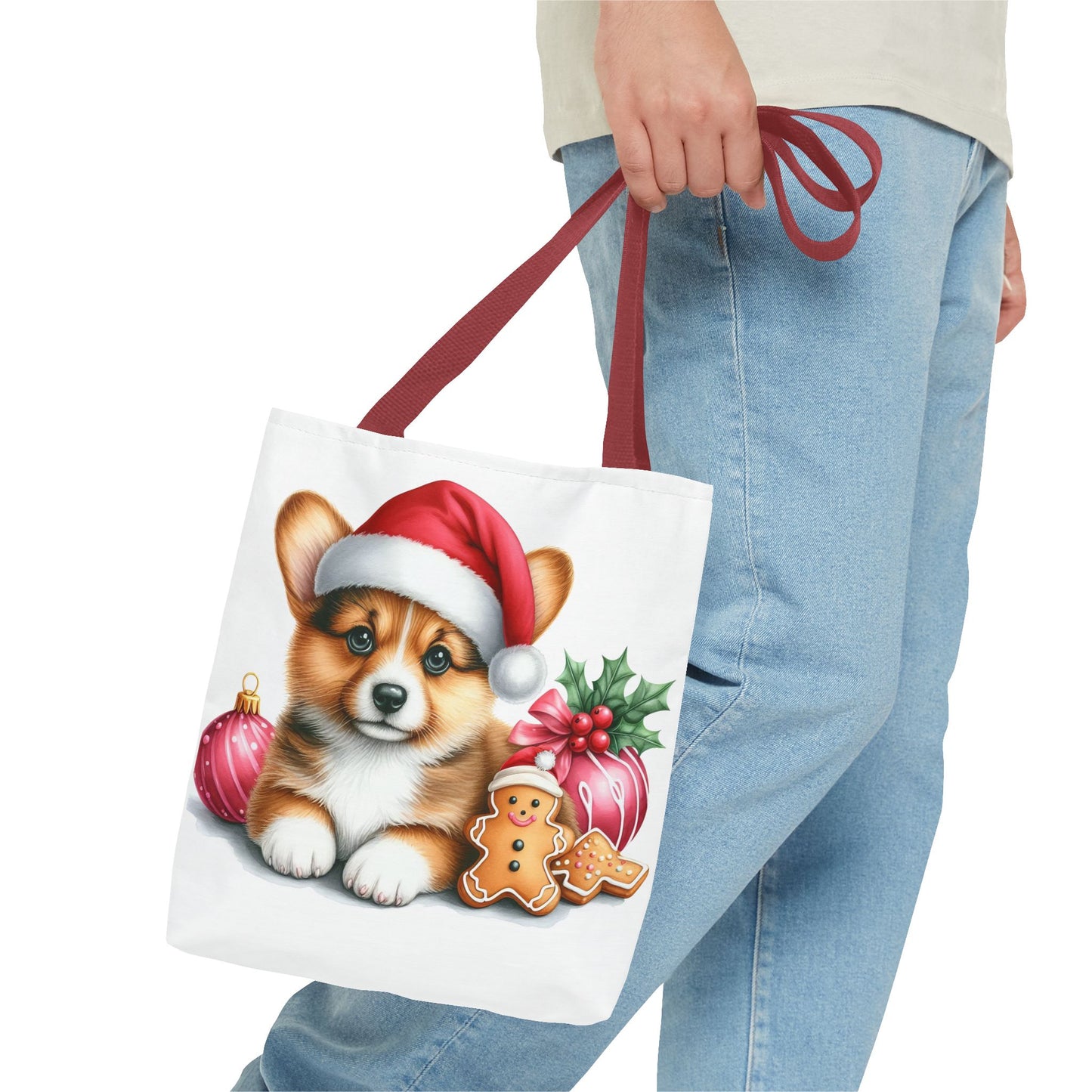 🎄 Corgi Christmas Cookie Tote – Sweet Holiday Charm for Dog Lovers 🐾