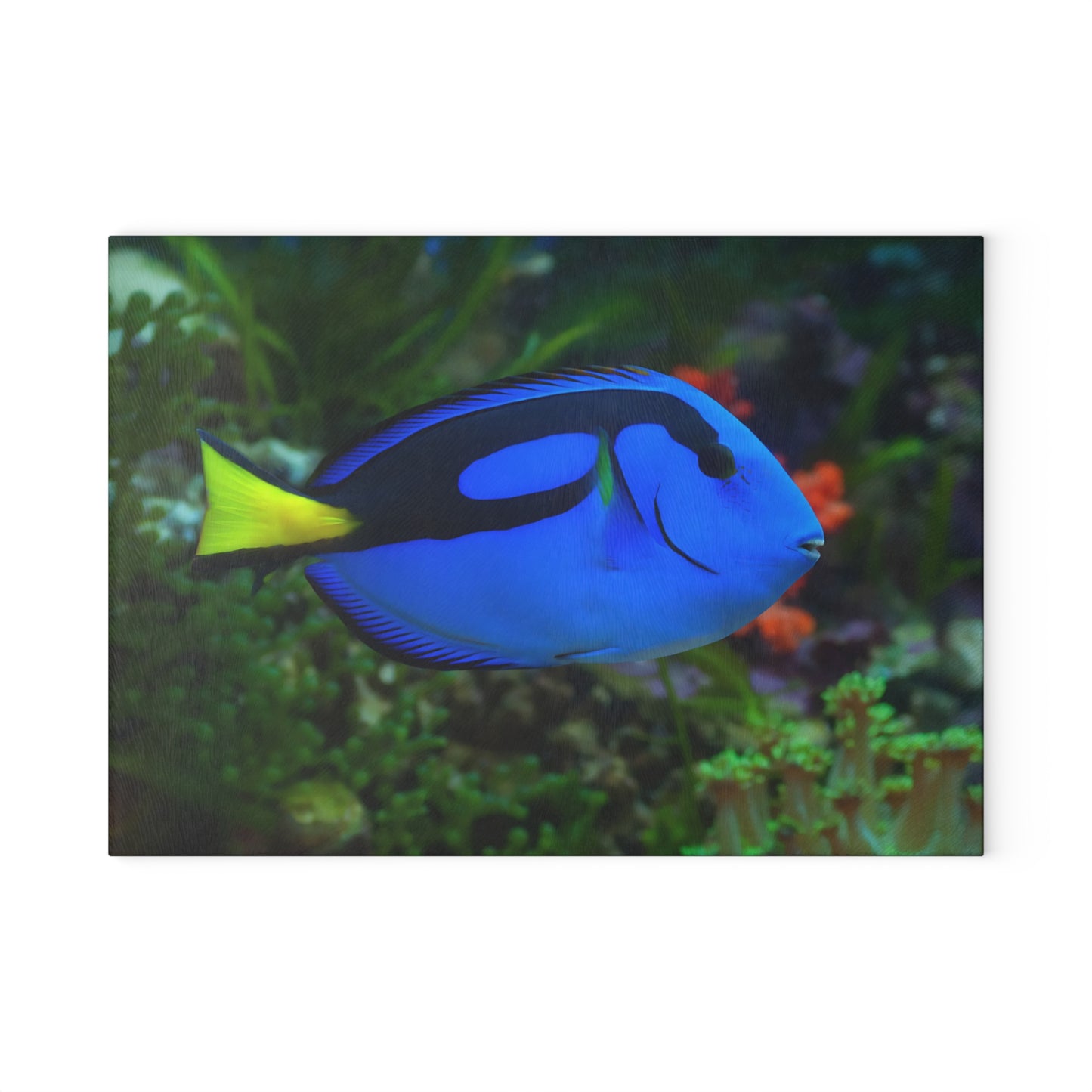 Tabla de cortar Blue Tang Reef: un toque de vibrante vida marina para tu cocina