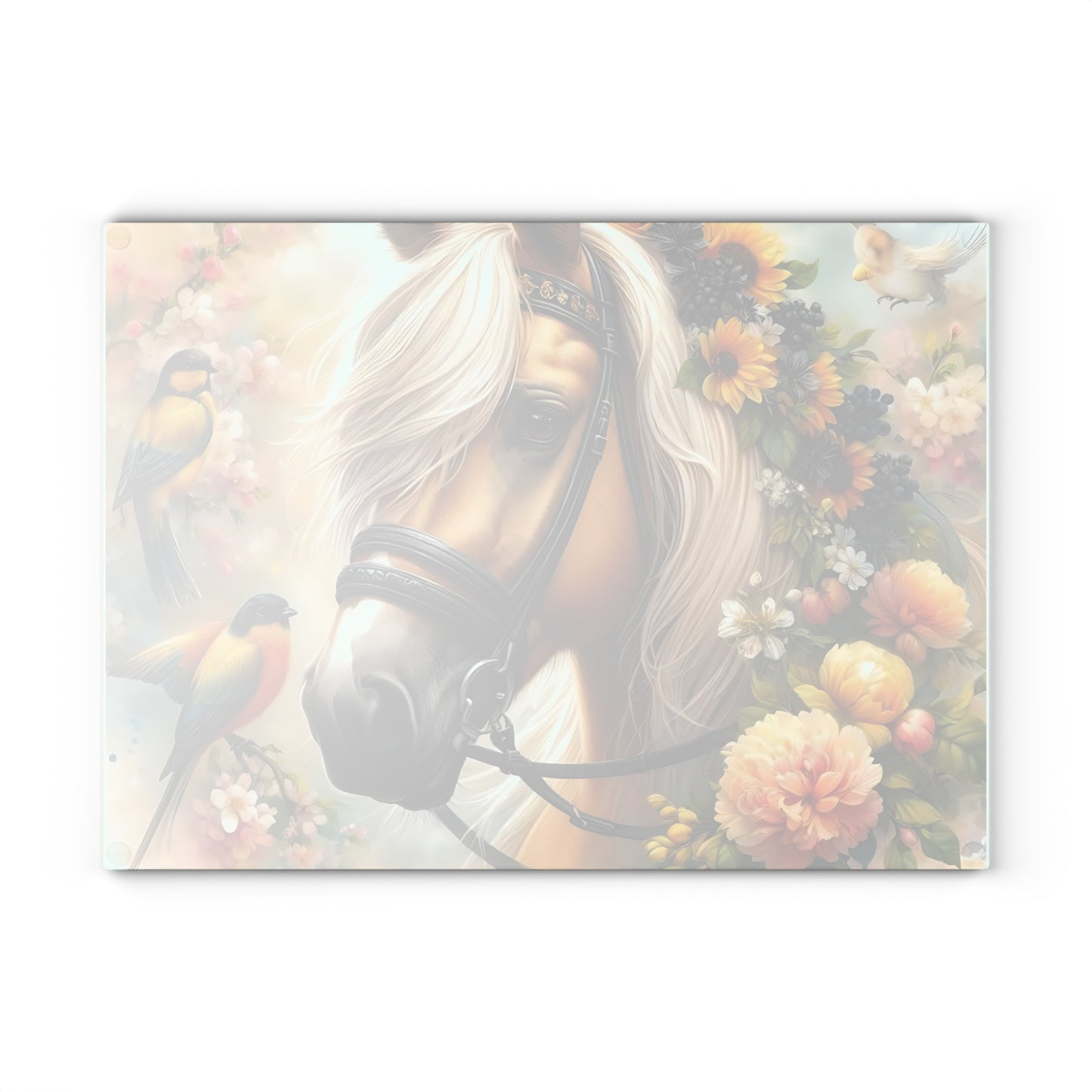 Tabla de cortar de caballo Tabla de cortar de vidrio templado Tabla de cortar de charcutería Tabla de cortar Regalo de inauguración de la casa Tabla de cortar personalizada
