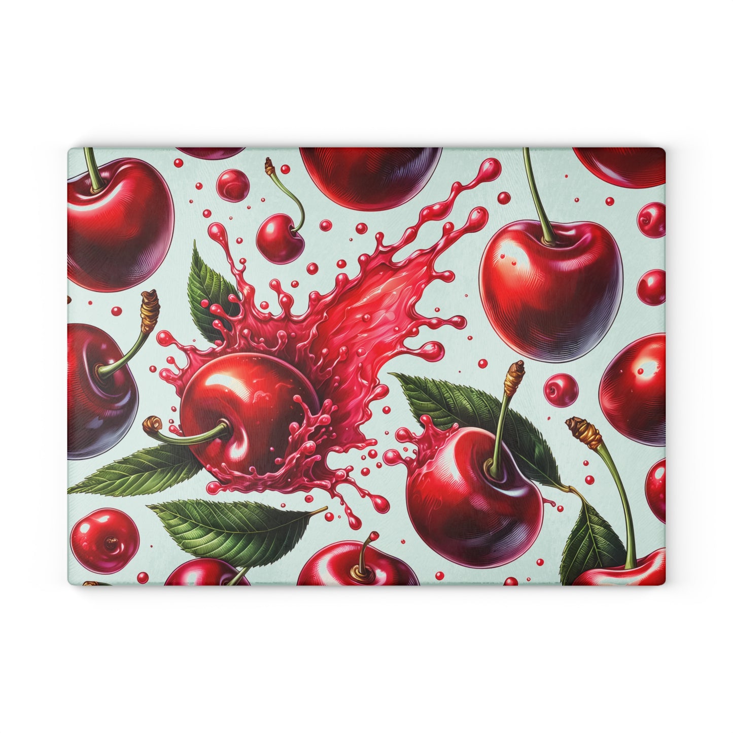 🍒 Cherry Splash Cutting Board – Bold, Juicy Style for the Modern Kitchen