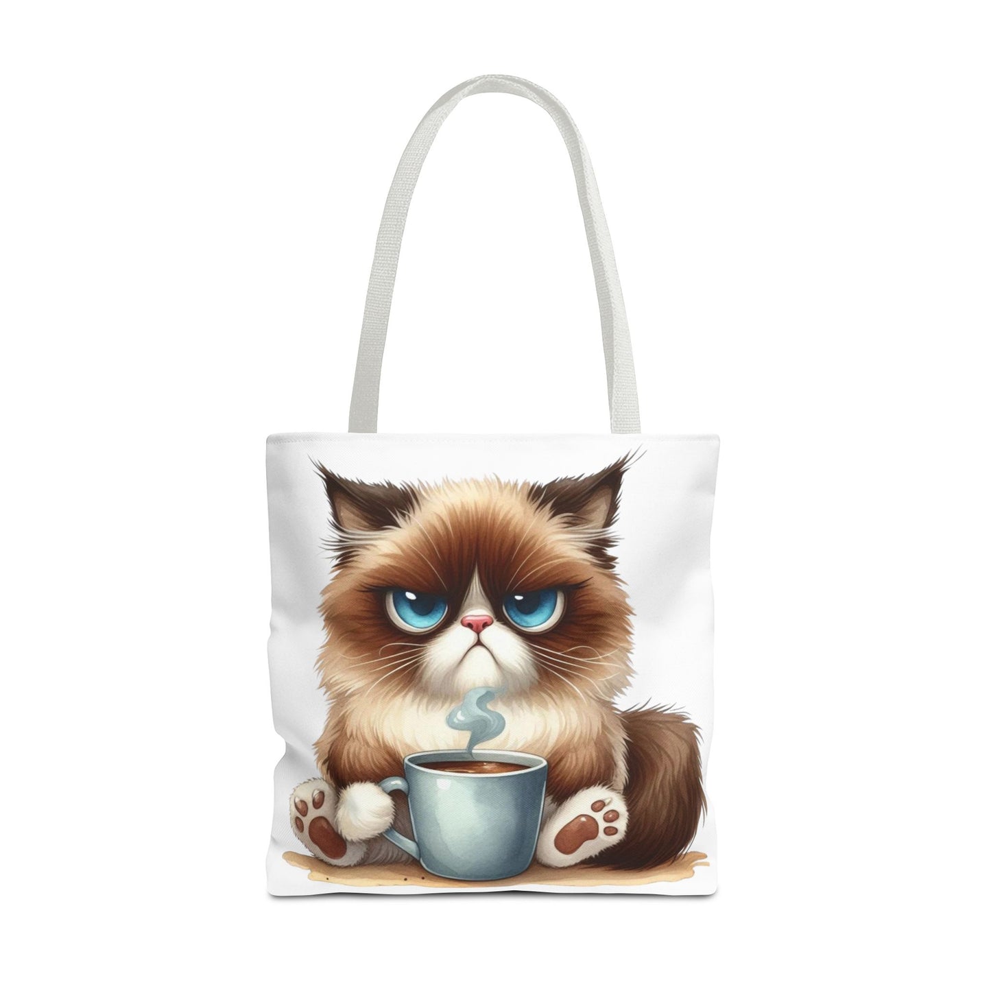 Bolsa de mano personalizada de Grumpy Cat con nombre personalizado: regalo divertido y sarcástico para amantes de los gatos. Bolsa única y práctica para uso diario. Bolsa de mano de Grumpy Cat: perfecta para amantes de los gatos y almas sarcásticas.