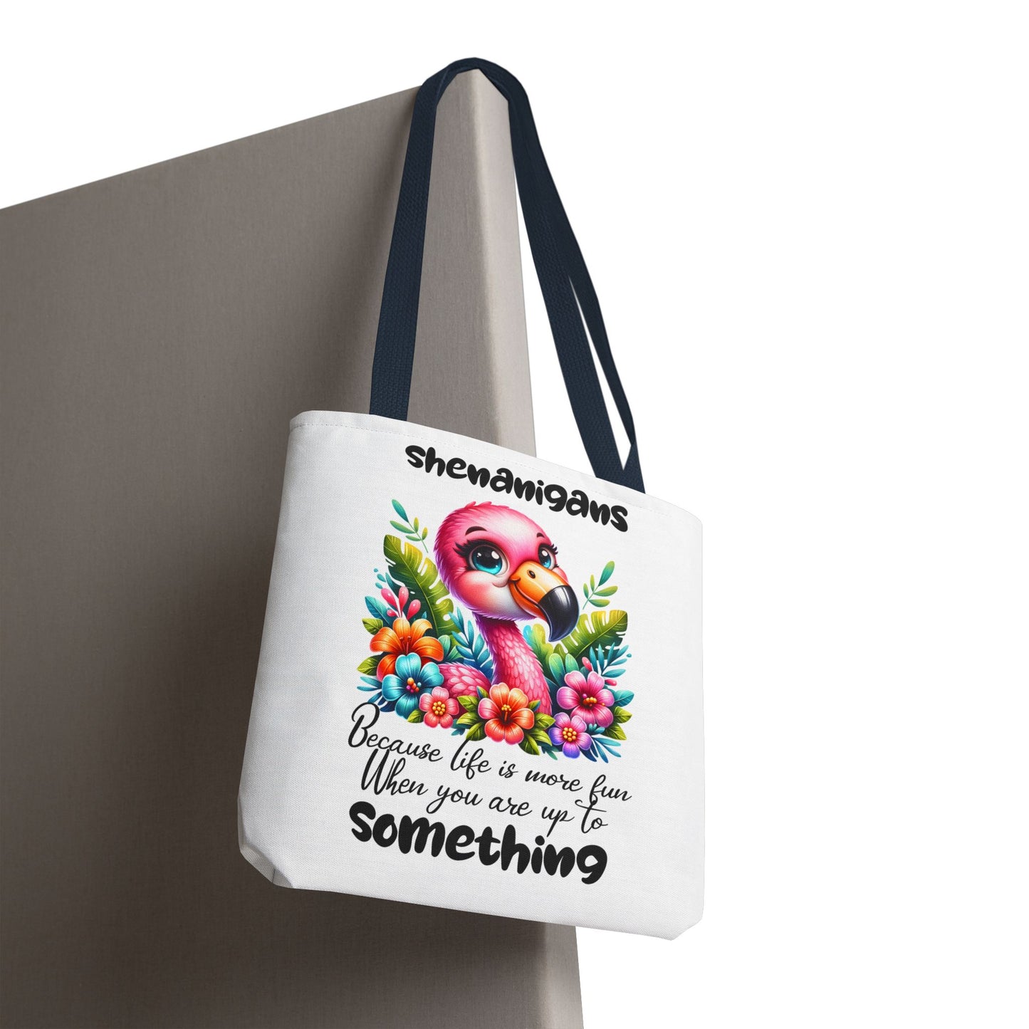 🌸 Flamingo & Floral Bliss – Bolso tote vibrante y divertido 🌺