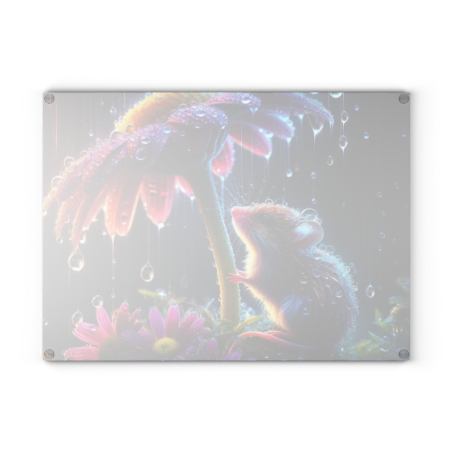 🪻 Rainy Day Mouse Cutting Board – Whimsy & Wonder for Your Kitchen