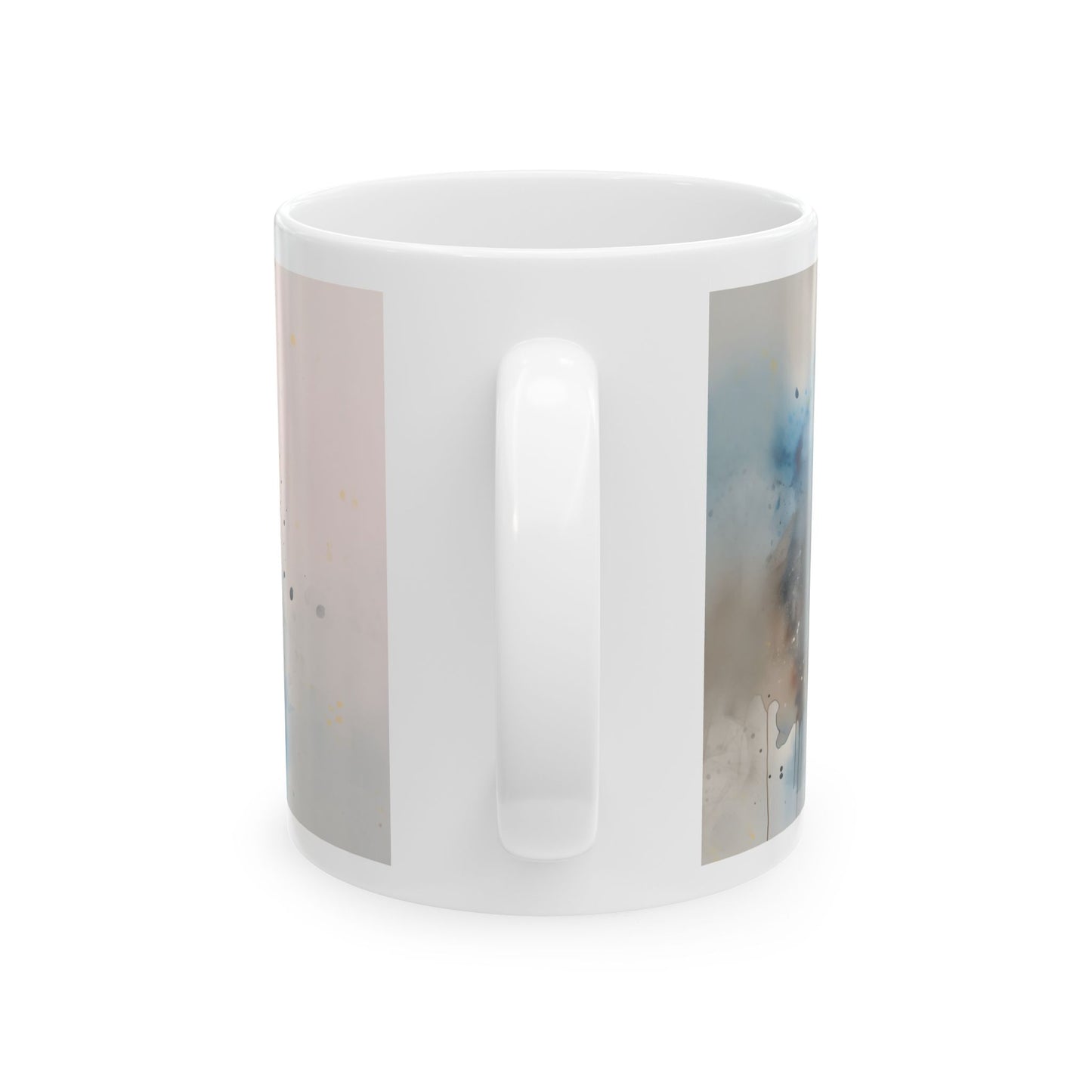 Taza de acuarela de pastor australiano: ¡una explosión de color y personalidad!