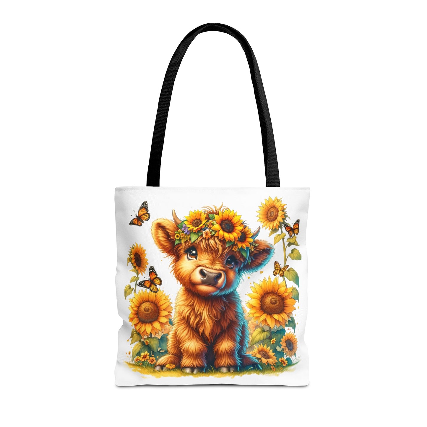 Bolsa de mano de vaca de las Tierras Altas: estética rústica de granja, bolsa de compras reutilizable con un toque rústico y chic, regalo inspirado en la naturaleza para amantes de los animales.