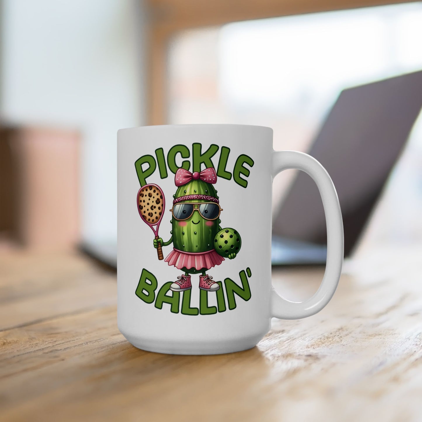 ☀️🥒 Pickle Ballin’ Coffee Mug – Serve Up Sass & Sips 🎾