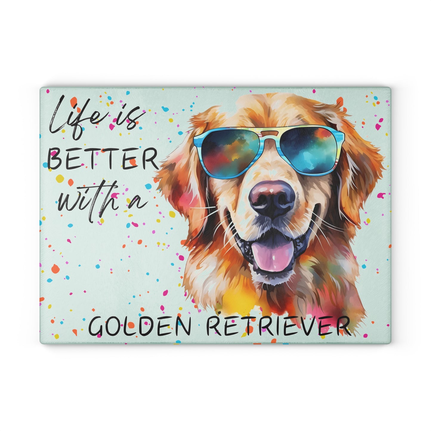 🐾 Golden Retriever Cutting Board – Sunny Smiles & Kitchen Style ☀️