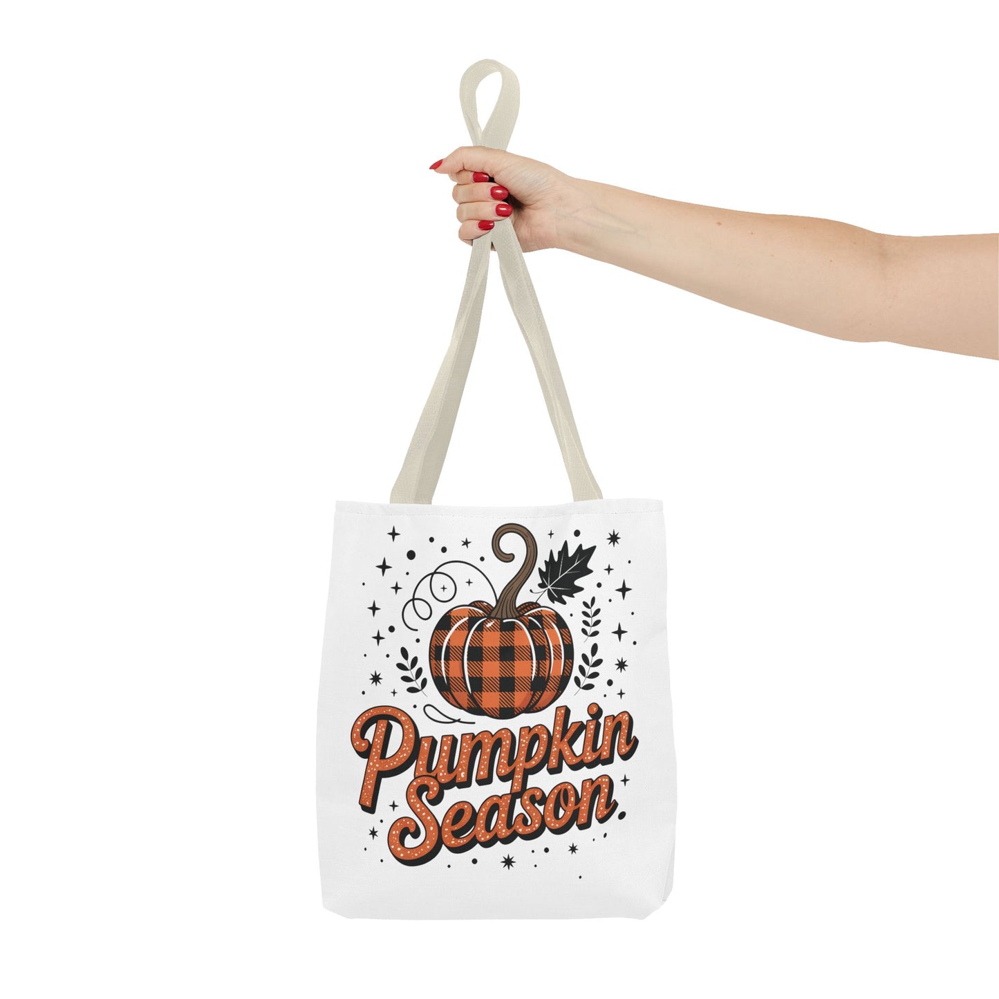 🎃 Pumpkin Season Tote Bag – Fall Buffalo Plaid Style for Autumn Lovers 🍂