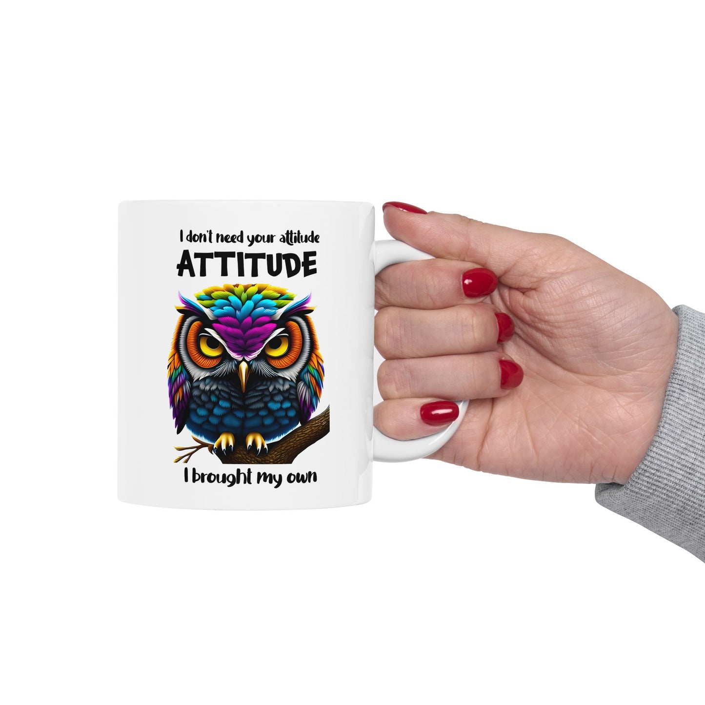 🦉 Búho colorido: taza de café vibrante para amantes de la naturaleza y noctámbulos 🌟