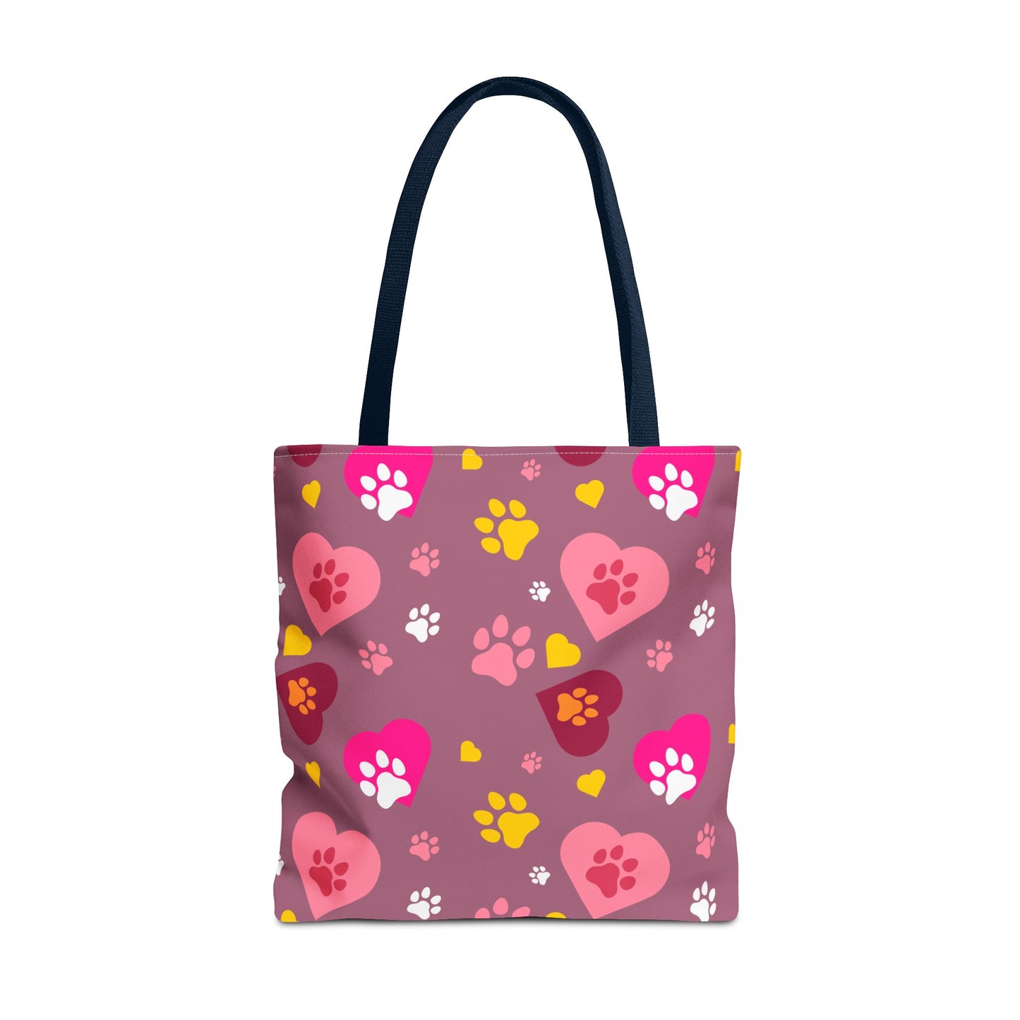 ¡Demuestra tu amor por tus peludos amigos con este clásico bolso de mano con estampado de patas! 🐾