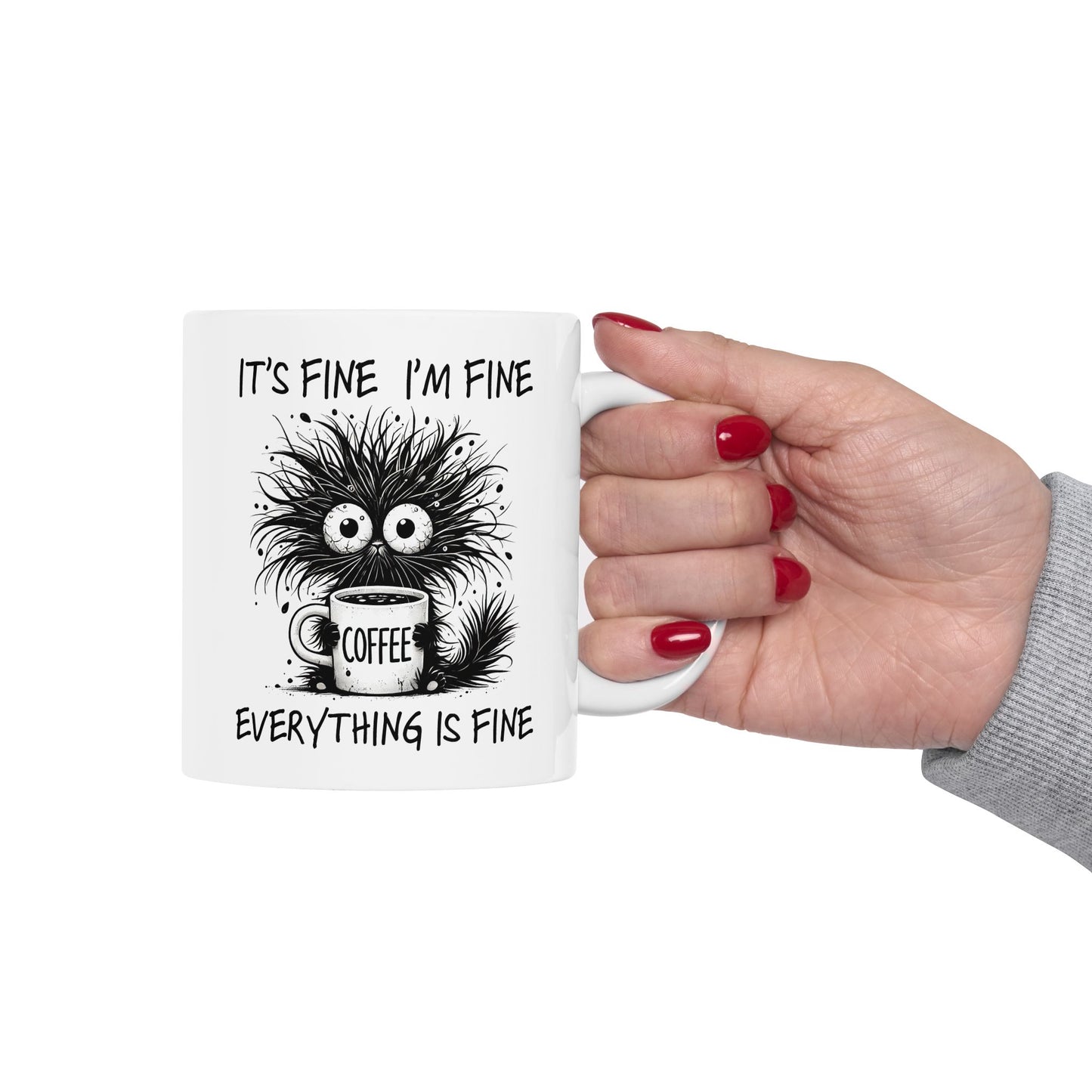 ☕ "Está bien" – Taza divertida para amantes del café y del humor
