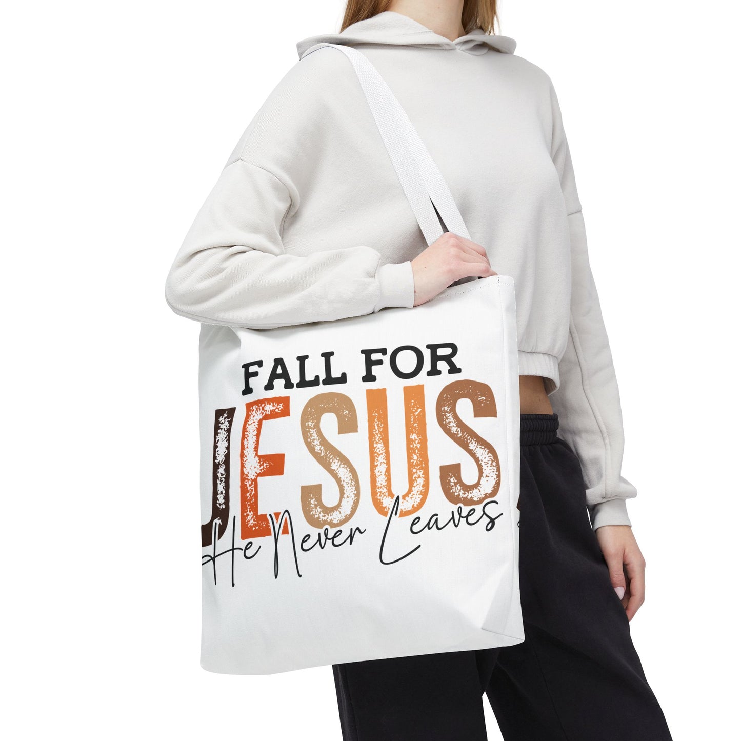 🙏 Fall for Jesus Tote Bag – Faith, Style & Autumn Charm 🍂👜
