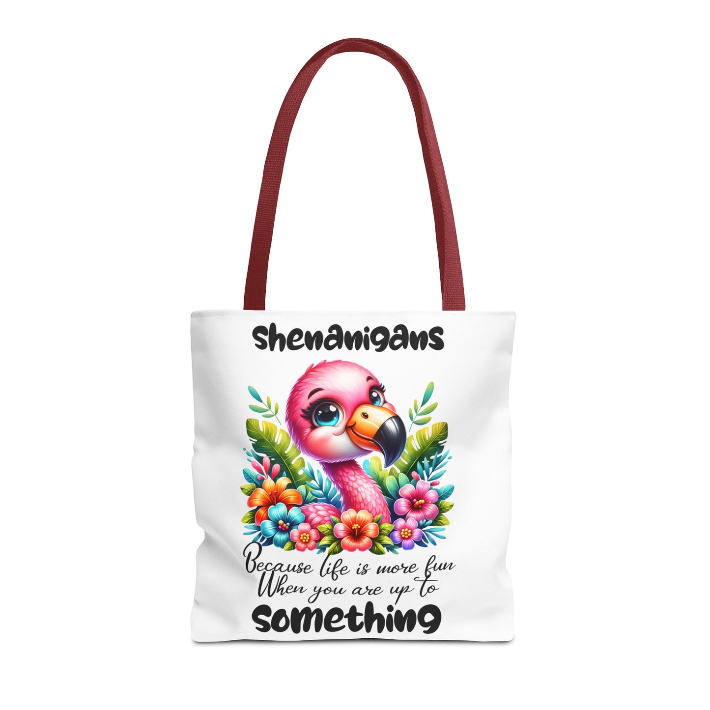 🌸 Flamingo & Floral Bliss – Bolso tote vibrante y divertido 🌺