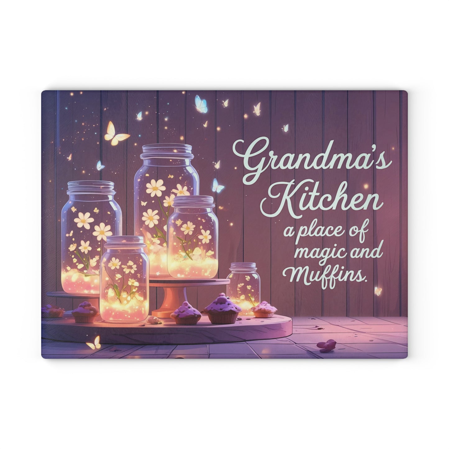🧁 Grandma’s Kitchen Cutting Board – A Place of Magic and Muffins