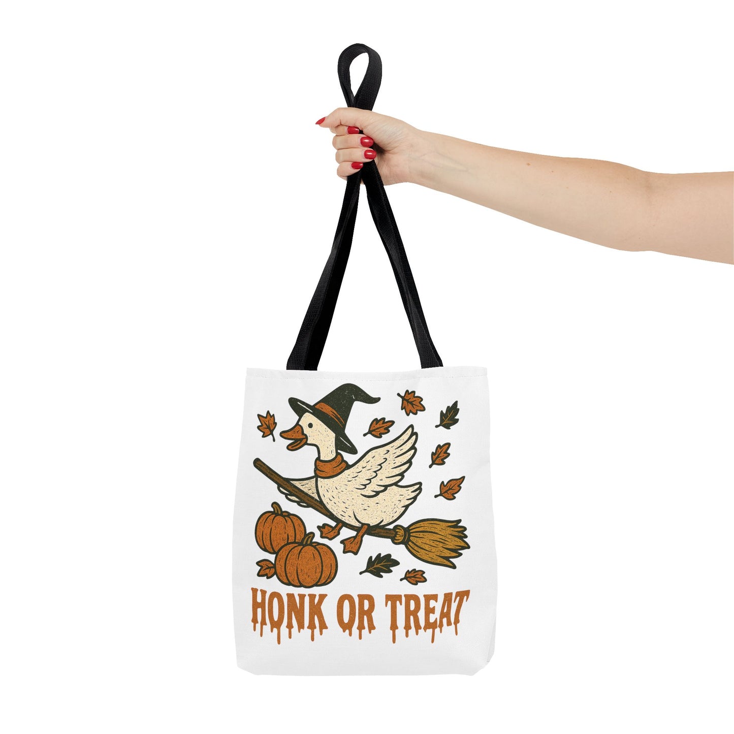 ๐ช Honk or Treat Goose Halloween Tote Bag โ Witchy Whimsy for Spooky Season ๐๐
