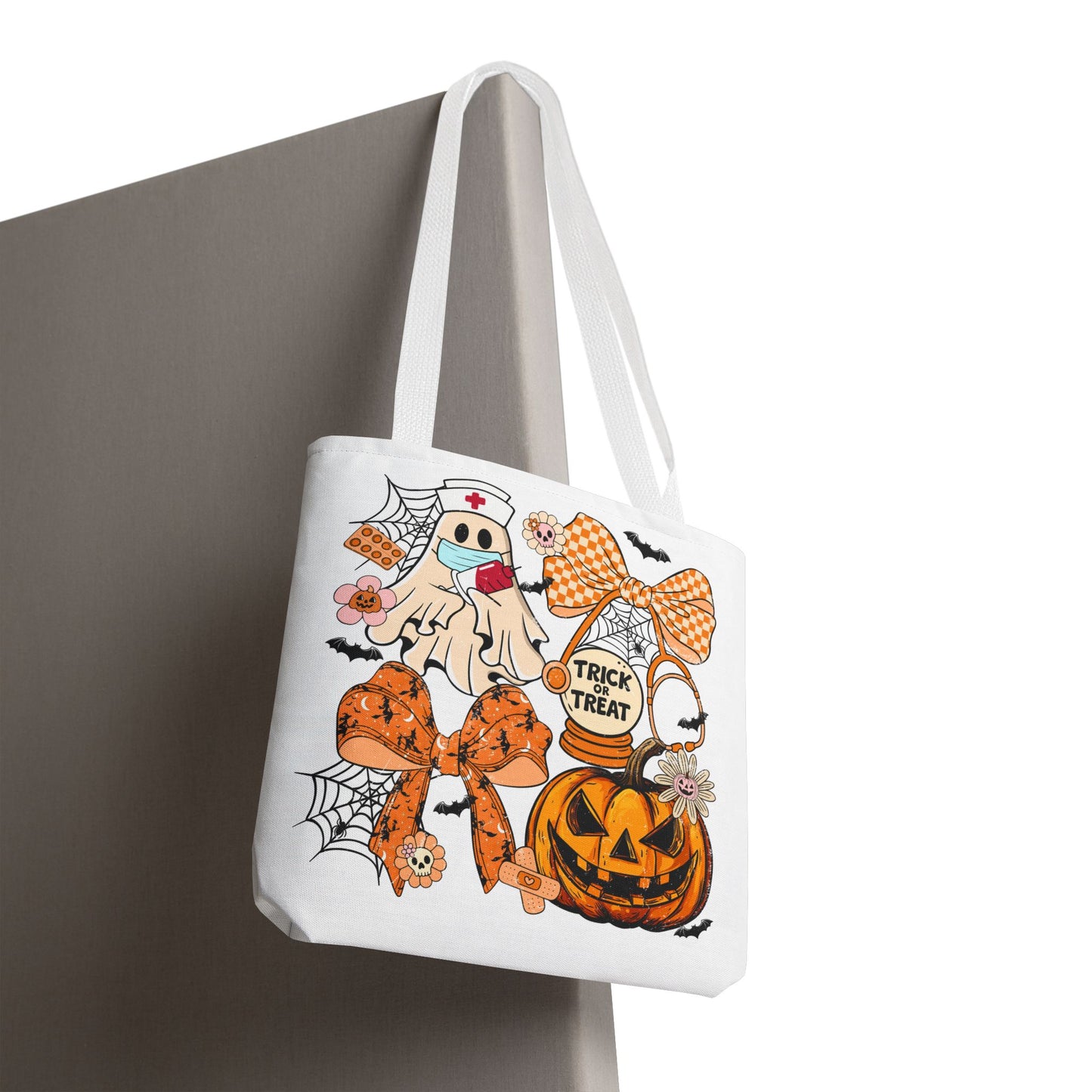 ๐ฉบ Nurse Ghost Tote Bag โ Spooky Season Meets Healthcare Heroes ๐ป๐
